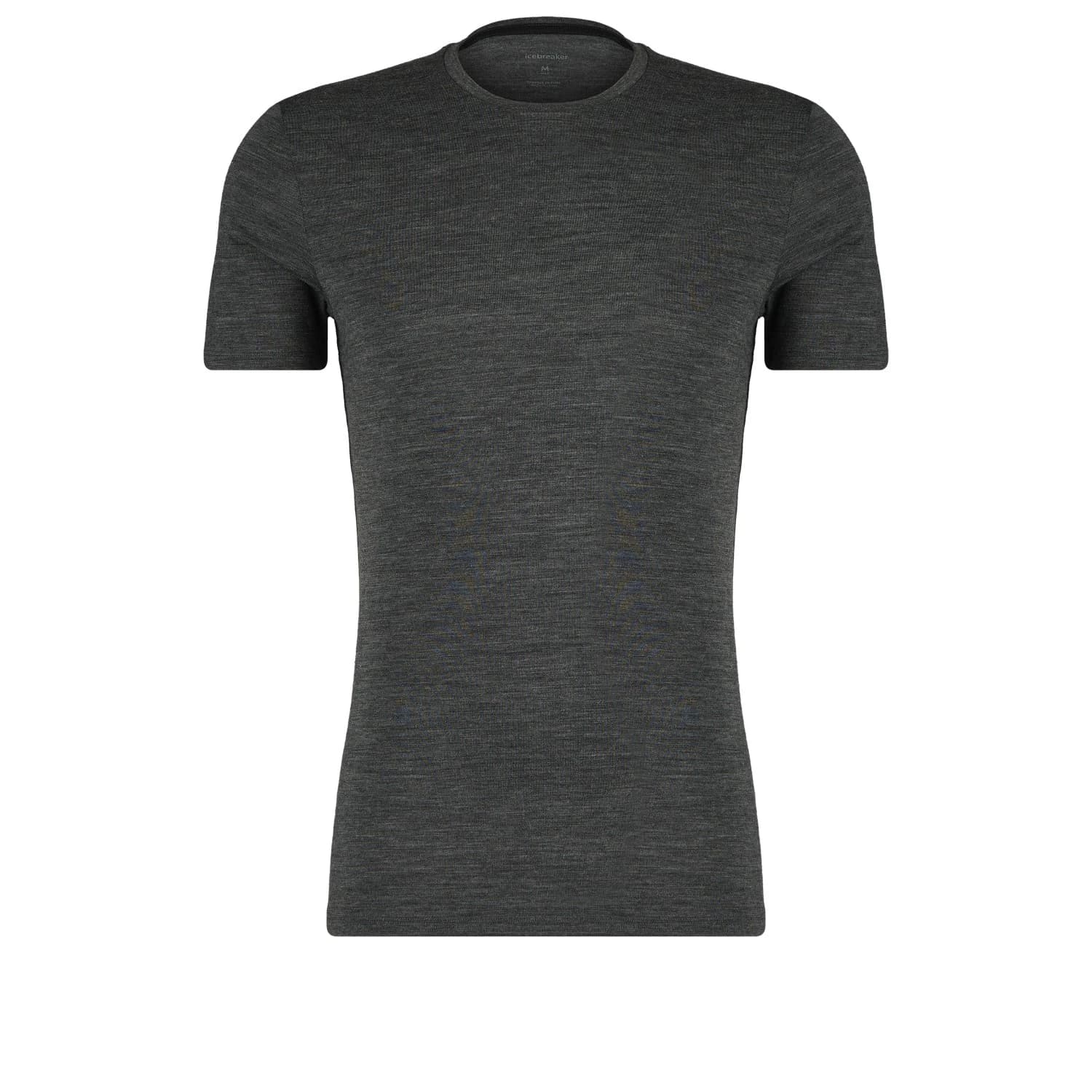 Мъжко мериносово термобельо Icebreaker Anatomica S/S Crewe Merino base layer - Jet Heather
