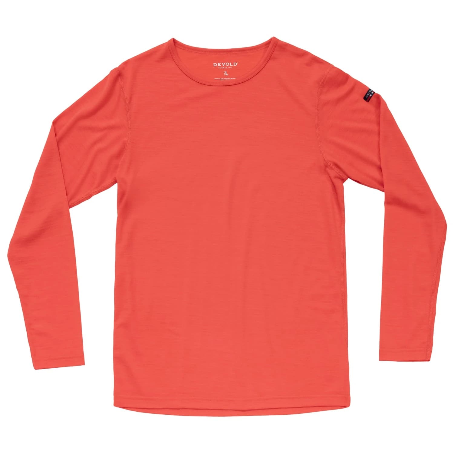 Мериносово термобельо Devold Breeze Shirt Merino base layer - Cayenne