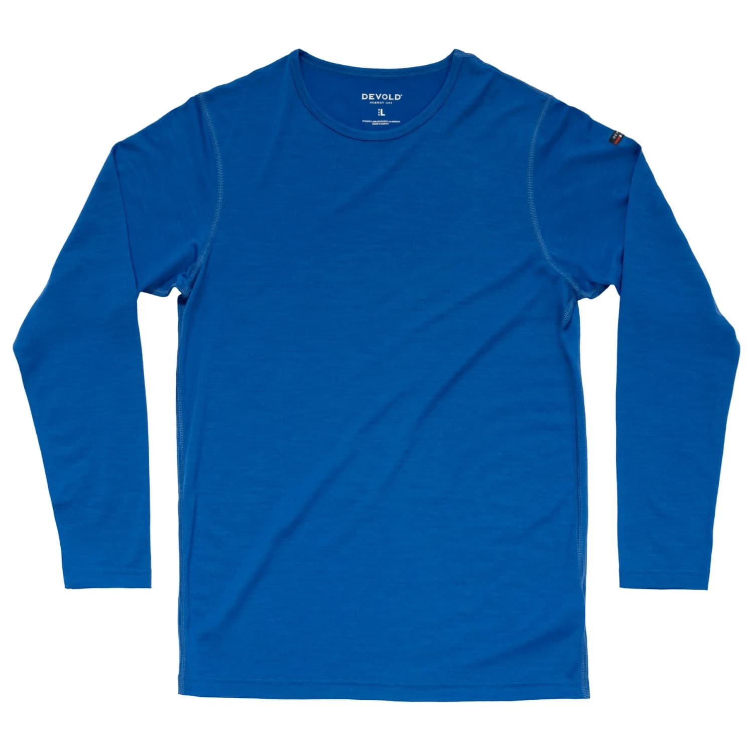 Мъжко мериносово термобельо Devold Breeze Shirt Merino base layer - Royal