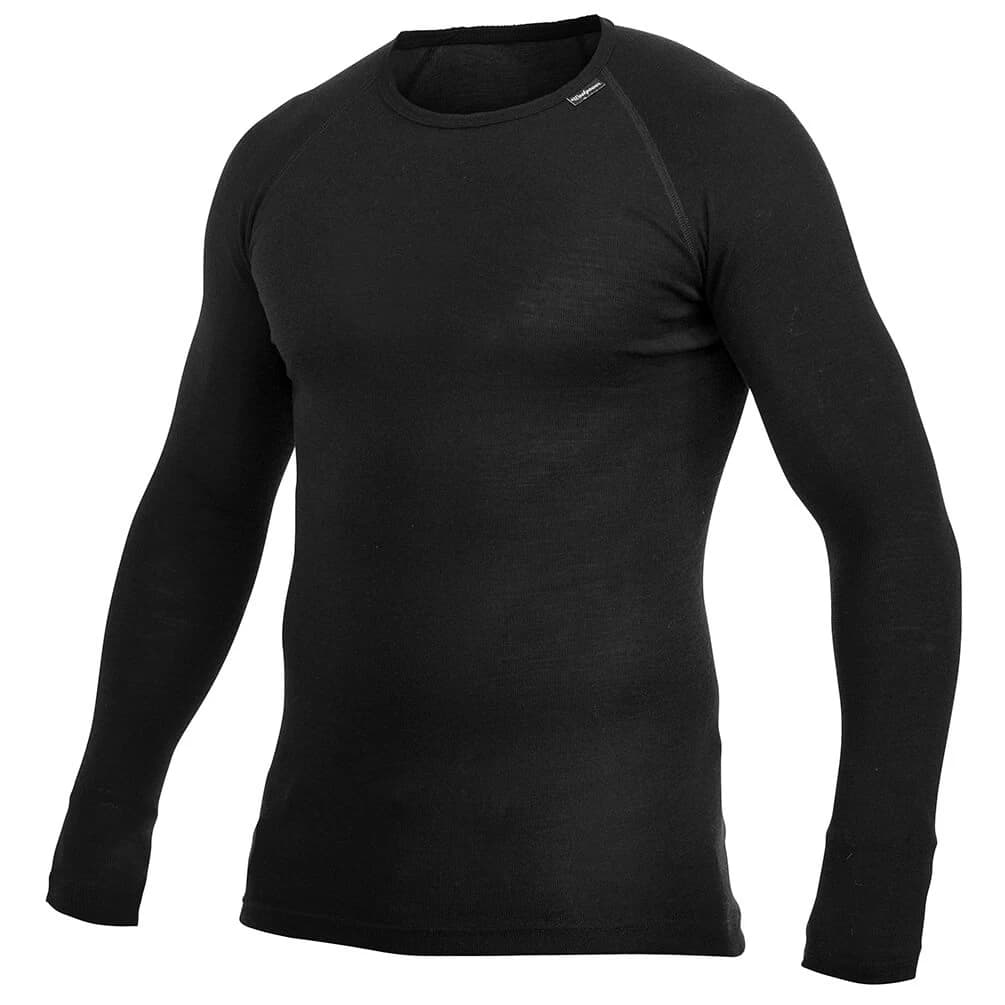 Мериносово термобельо Woolpower Lite Crewneck Merino base layer - Black
