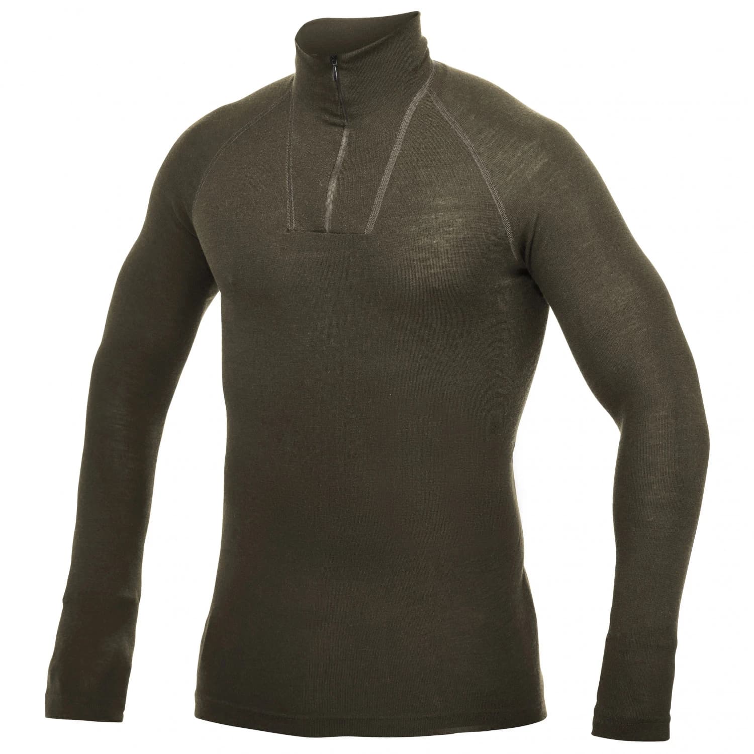 Мериносово термобельо Woolpower Zip Turtleneck Merino base layer - Pine Green