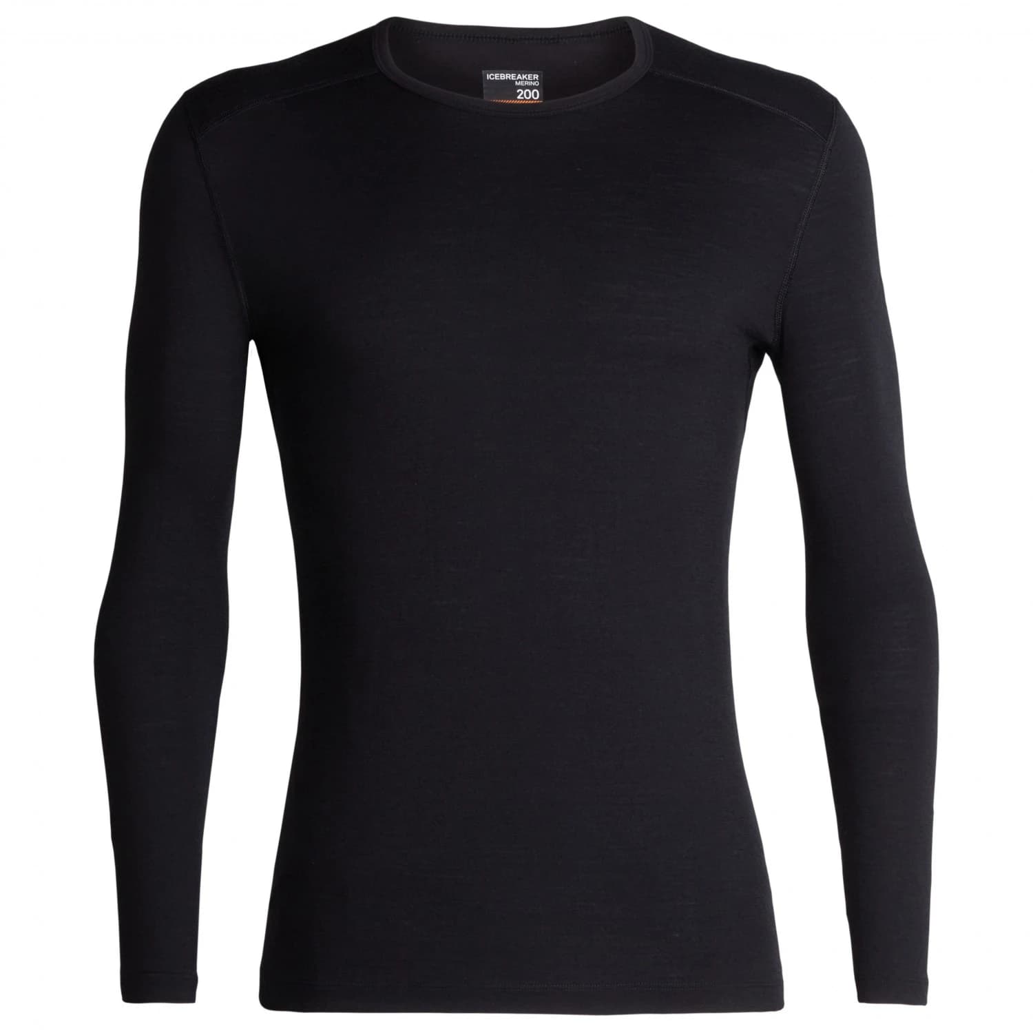 Мъжко мериносово термобельо Icebreaker 200 Oasis L/S Crewe Merino base layer - Black