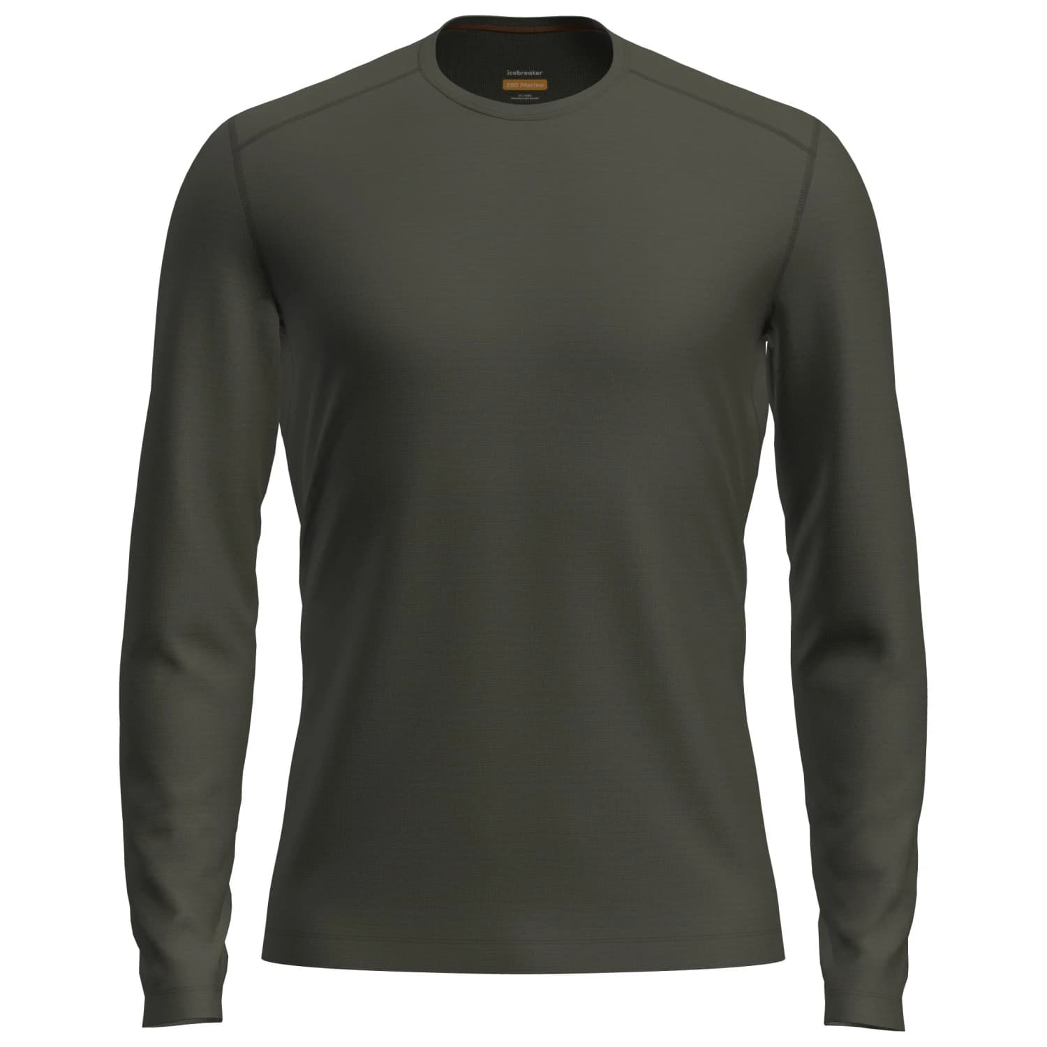 Мъжко мериносово термобельо Icebreaker 200 Oasis L/S Crewe Merino base layer - Dark Loden
