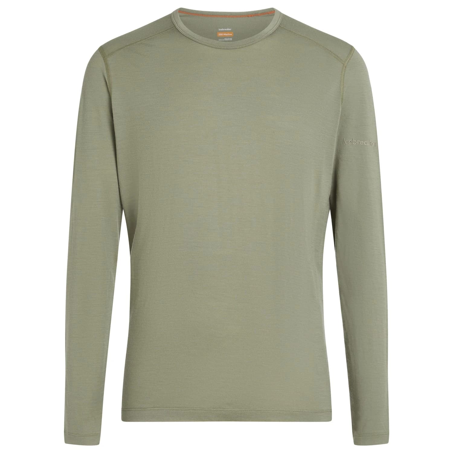 Мъжко мериносово термобельо Icebreaker 200 Oasis L/S Crewe Merino base layer - Lichen