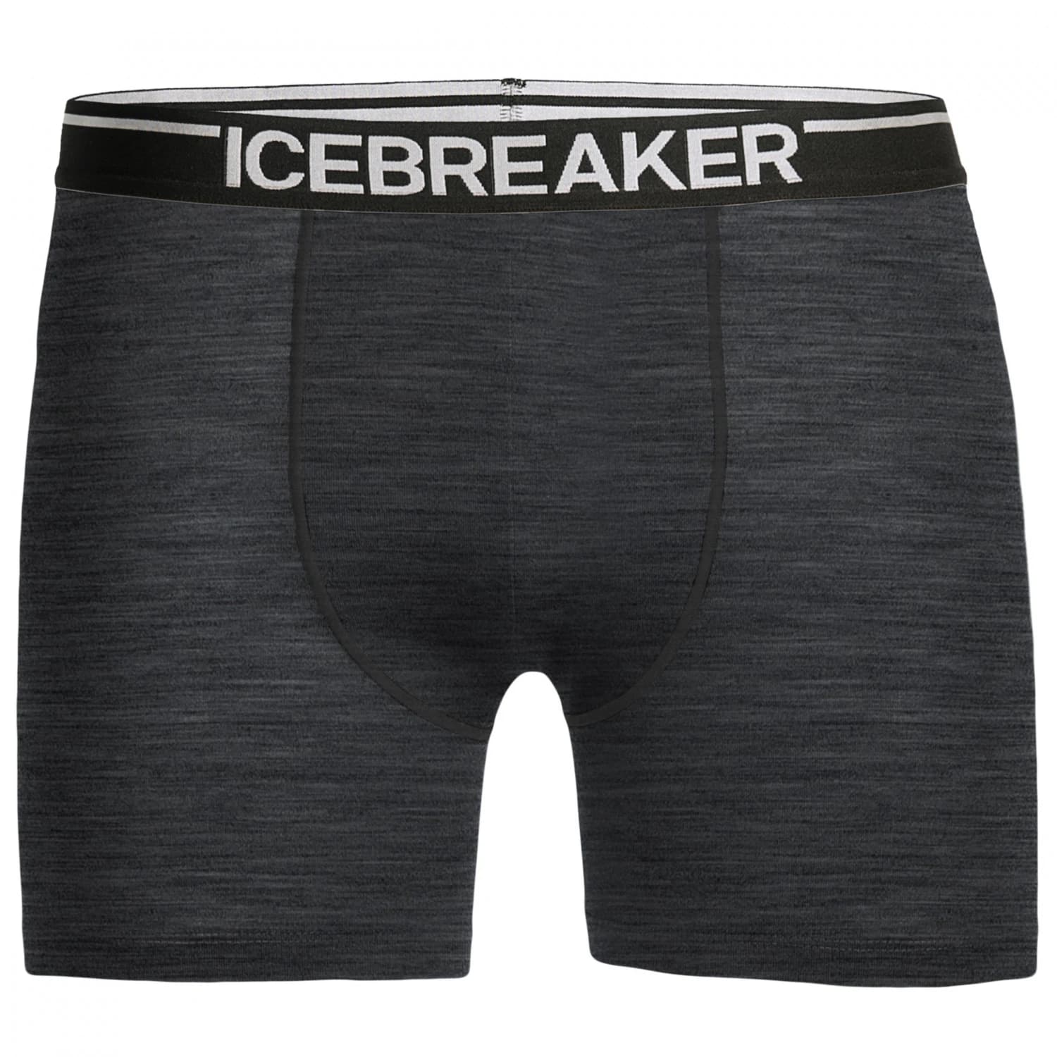 Мъжко мериносово термобельо Icebreaker Anatomica Boxers Merino base layer - Jet Heather