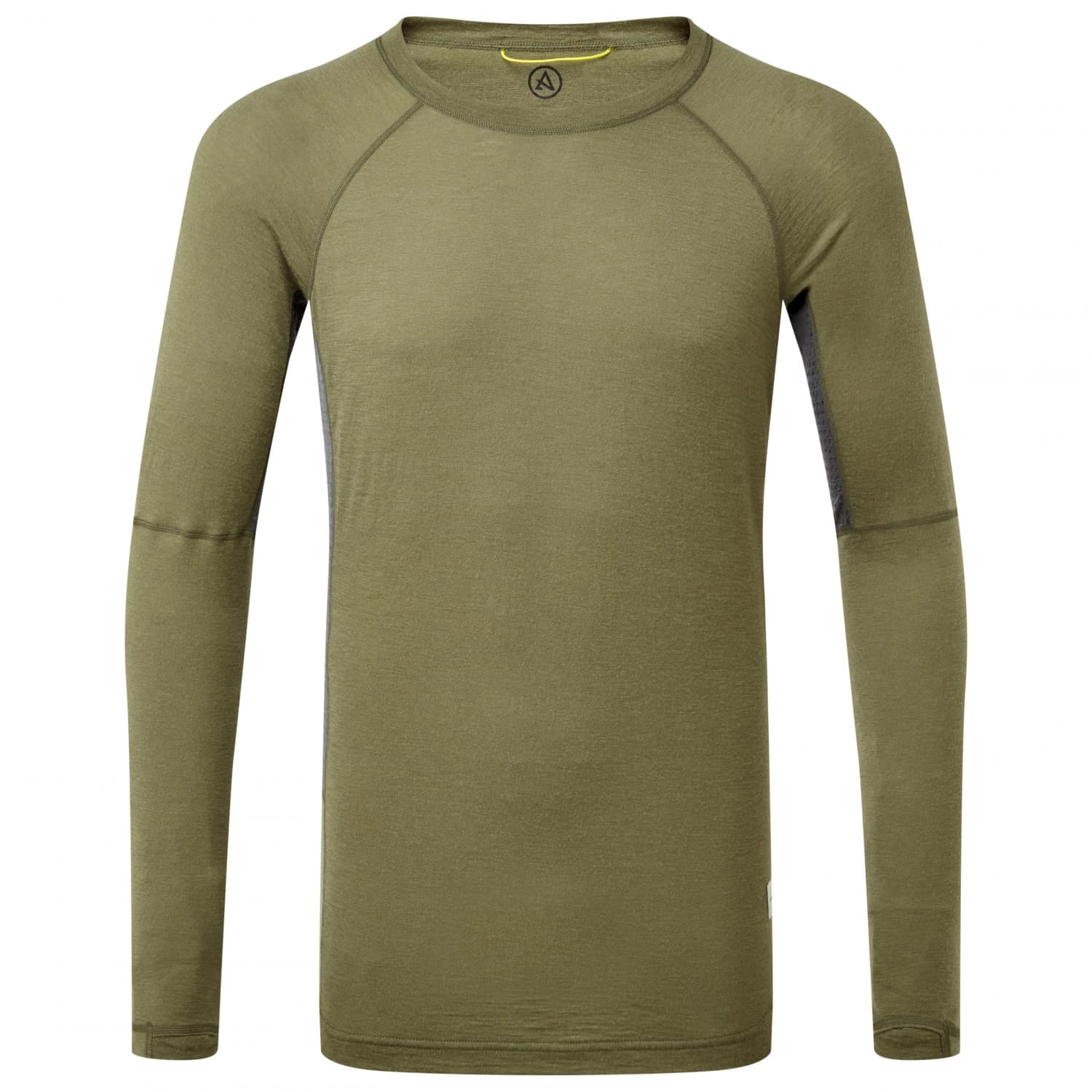 Мъжко мериносово термобельо ARTILECT Boulder 125 Crew L/S Merino base layer - Kalamata / Ash