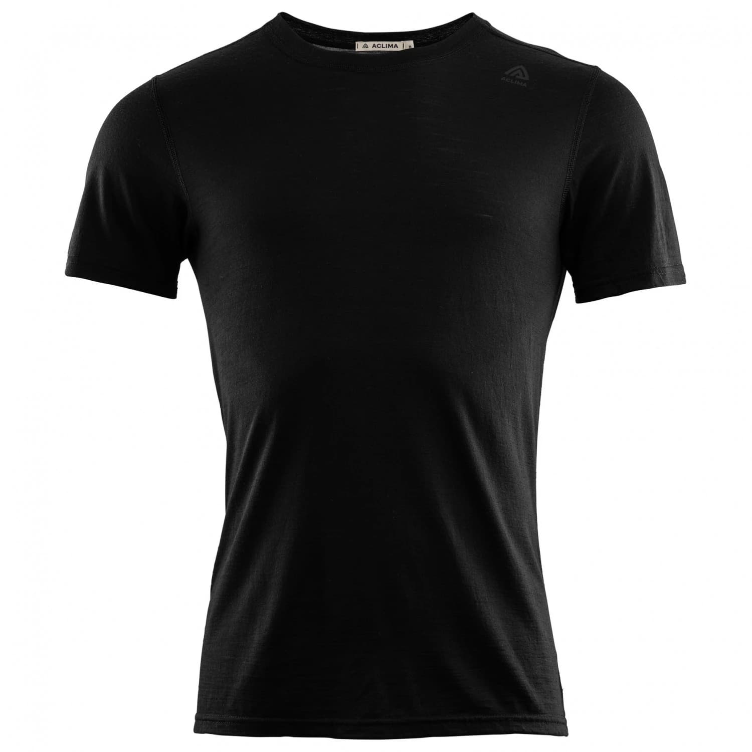 Мъжко мериносово термобельо Aclima Lightwool Undershirt Tee Merino base layer - Jet Black