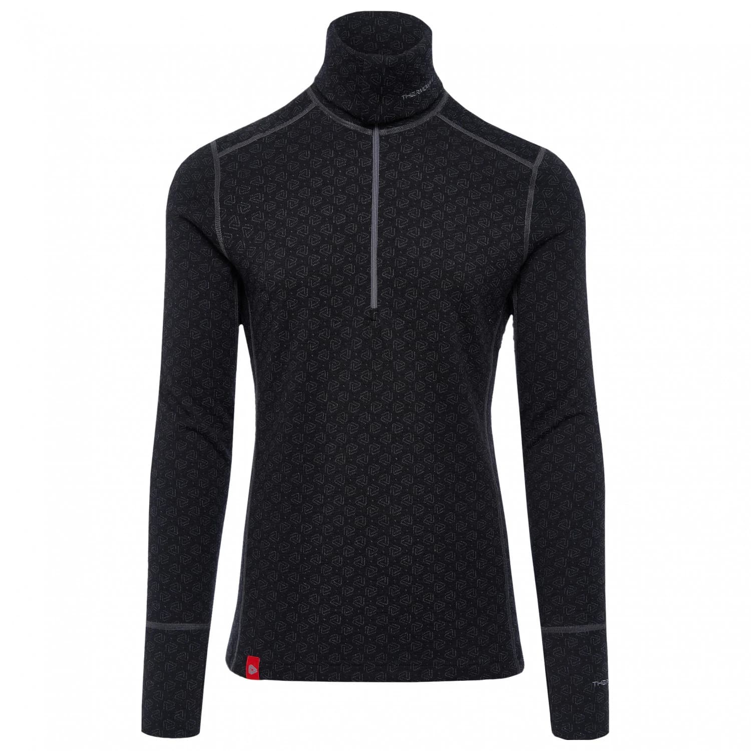 Мериносово термобельо Thermowave Merino Xtreme L/S Shirt 1/2 Zip Turtle Neck Merino base layer - Black / Dark Grey Melange
