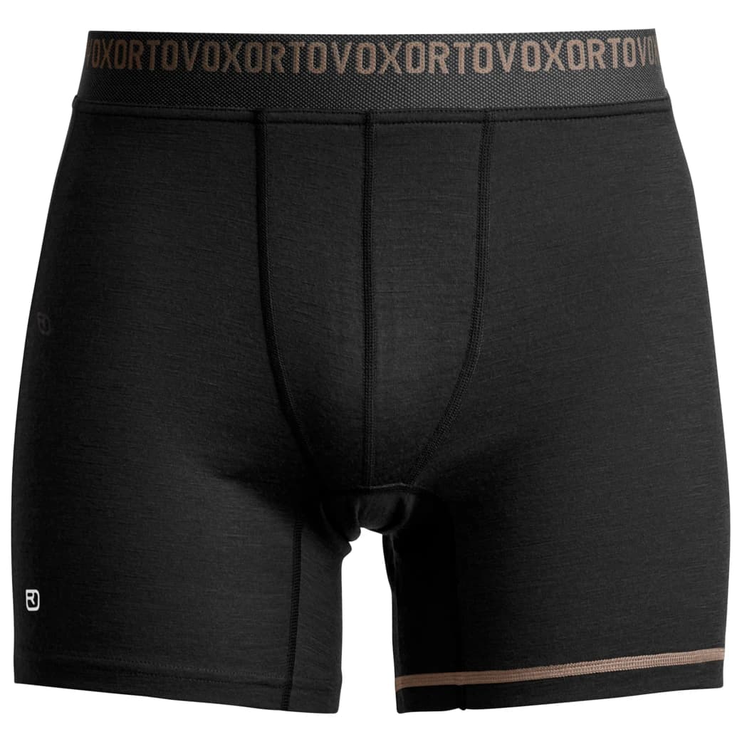 Мъжко мериносово термобельо Ortovox 185 Rock'N'Wool Boxer Merino base layer - Black Raven