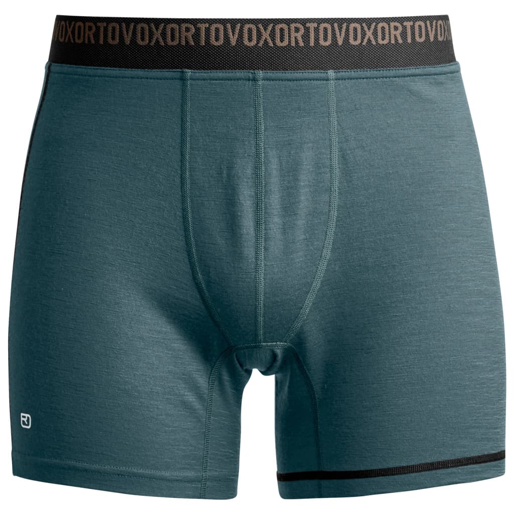 Мъжко мериносово термобельо Ortovox 185 Rock'N'Wool Boxer Merino base layer - Dark Arctic Grey