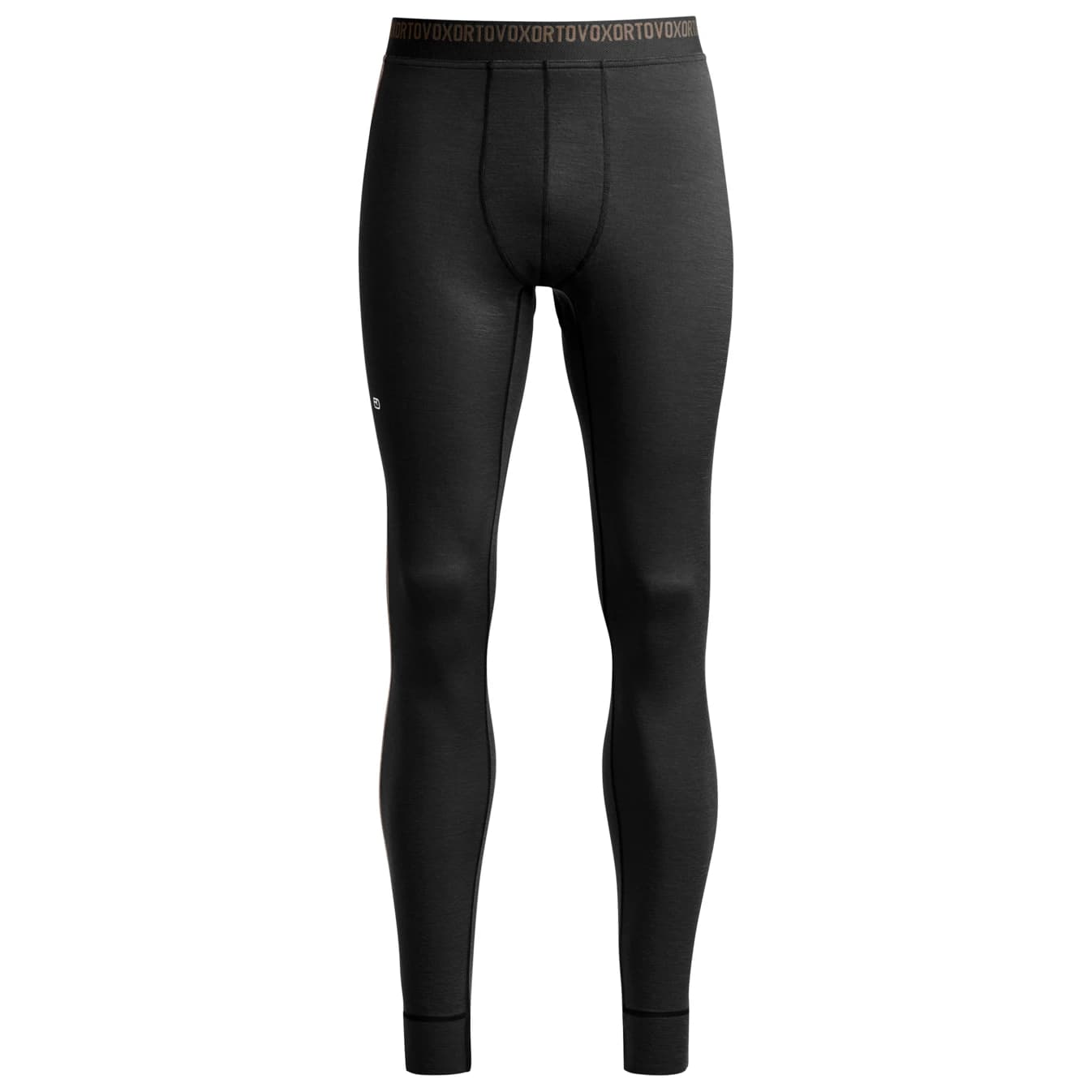 Мъжко мериносово термобельо Ortovox 185 Rock'N'Wool Long Pants Merino base layer - Black Raven