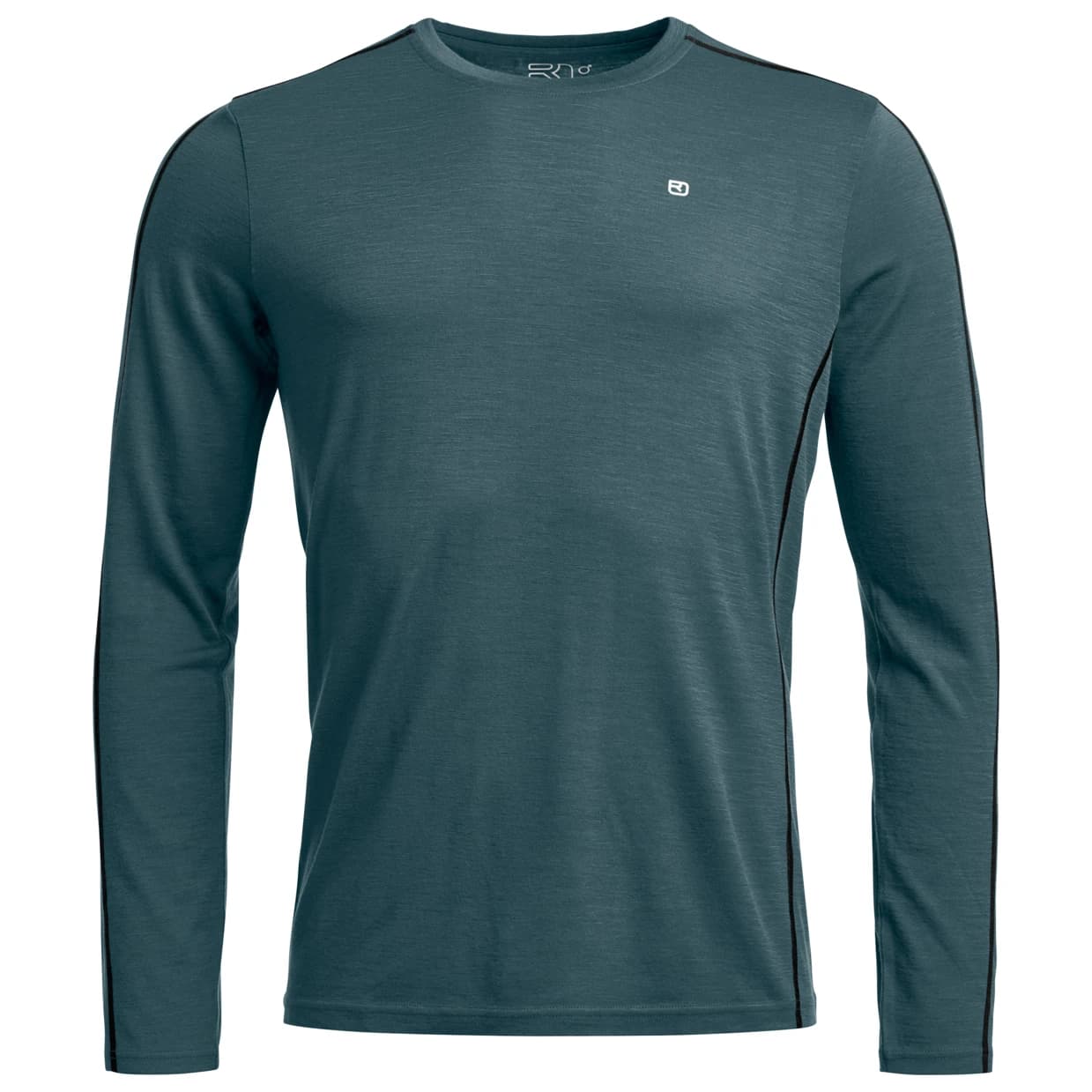 Мъжко мериносово термобельо Ortovox 185 Rock'N'Wool Long Sleeve Merino base layer - Dark Arctic Grey