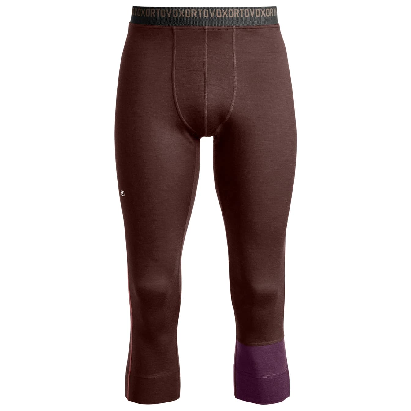 Мъжко мериносово термобельо Ortovox 185 Rock'N'Wool Short Pants Merino base layer - Dark Chestnut