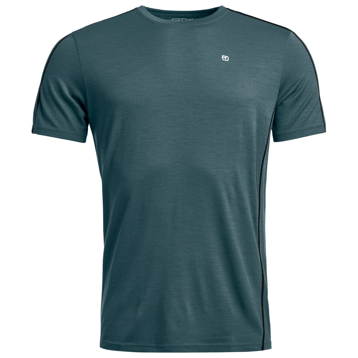 Мъжко мериносово термобельо Ortovox 185 Rock'N'Wool Short Sleeve Merino base layer - Dark Arctic Grey