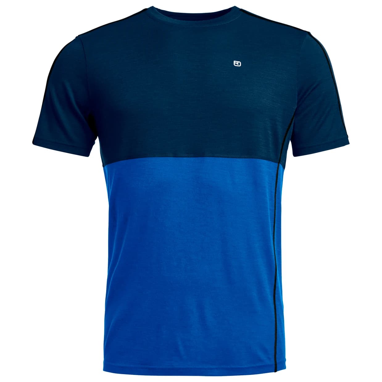 Мъжко мериносово термобельо Ortovox 185 Rock'N'Wool Short Sleeve Merino base layer - Deep Ocean II