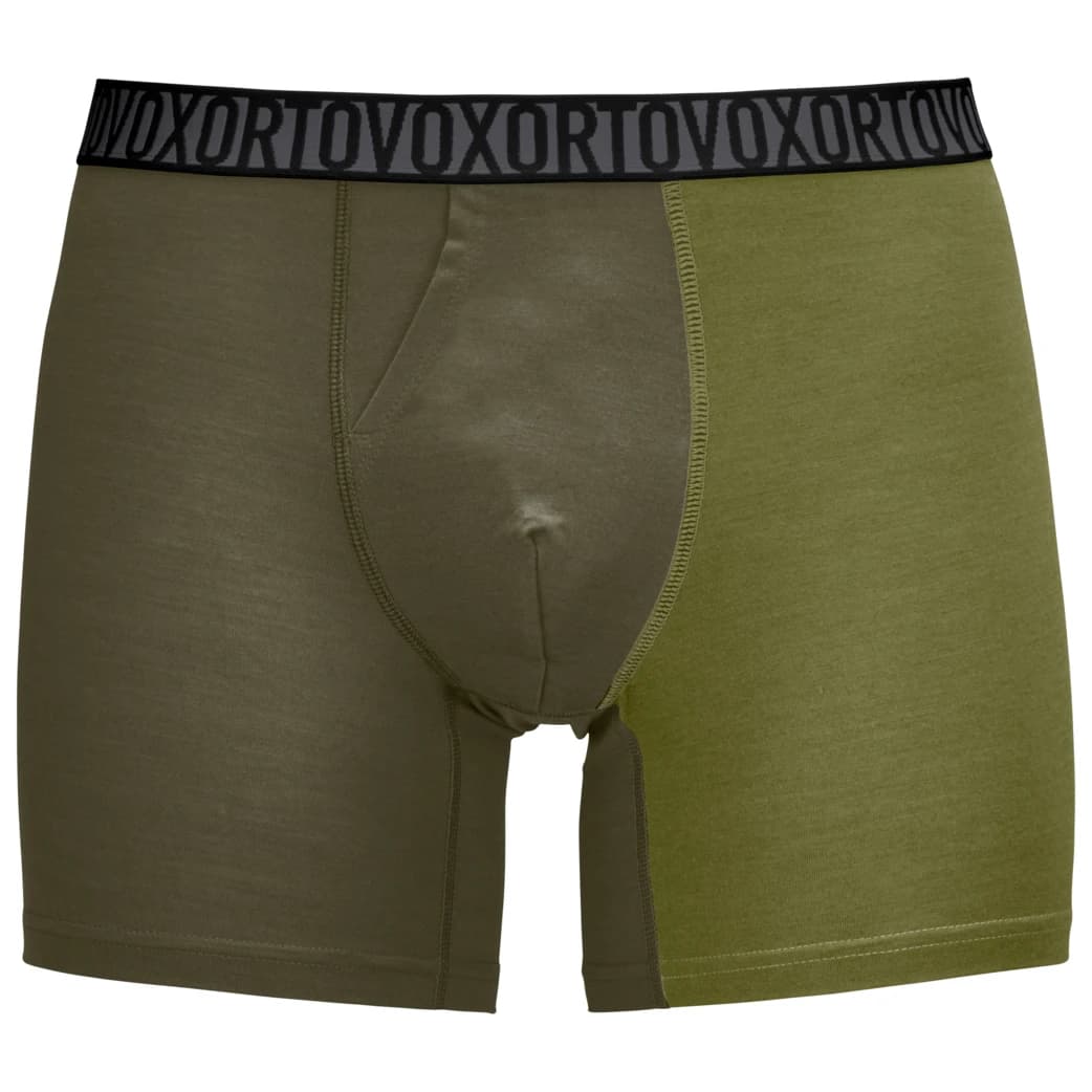 Мъжко мериносово термобельо Ortovox 150 Essential Boxer Briefs Merino base layer - Dark Wild Herbs