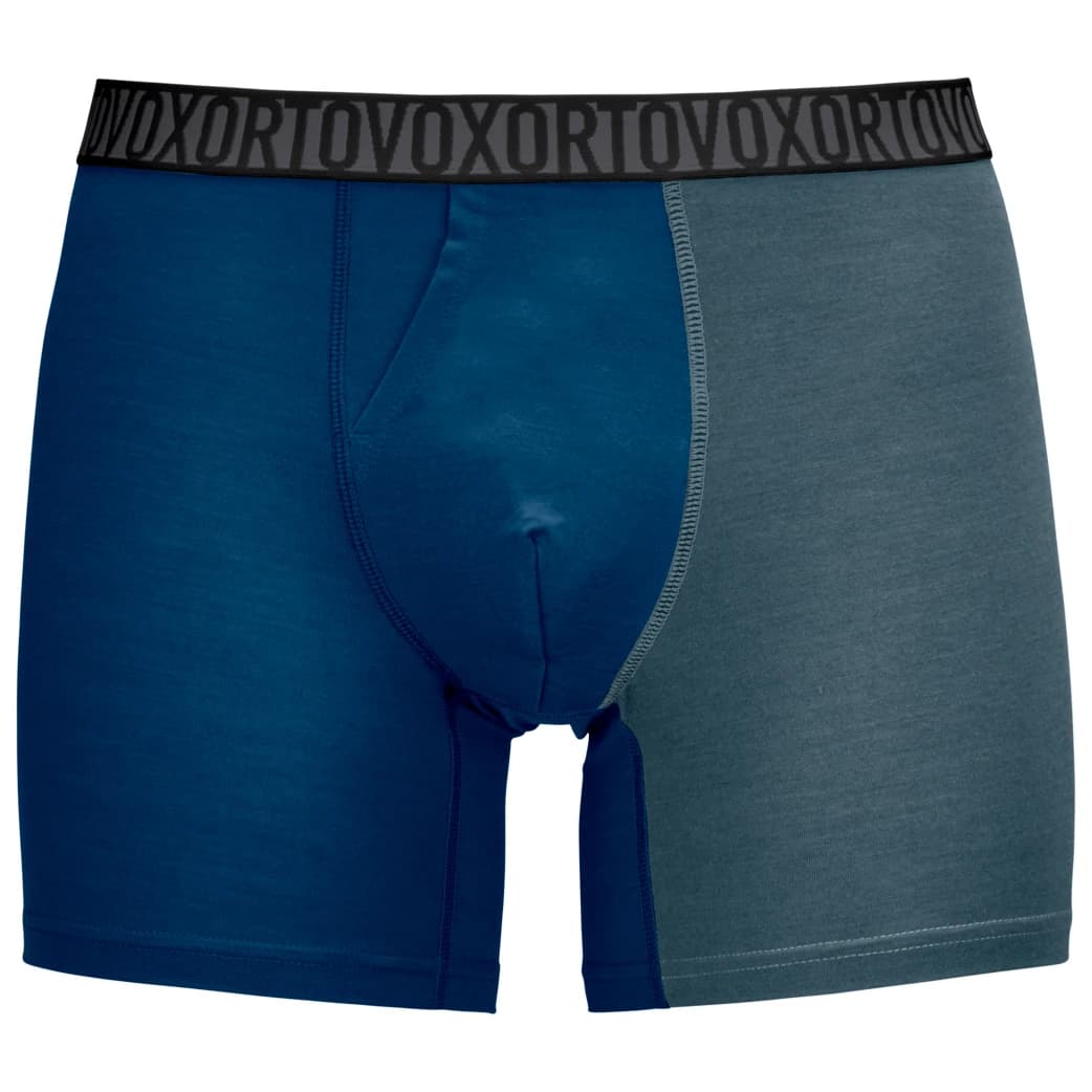 Мъжко мериносово термобельо Ortovox 150 Essential Boxer Briefs Merino base layer - Deep Ocean