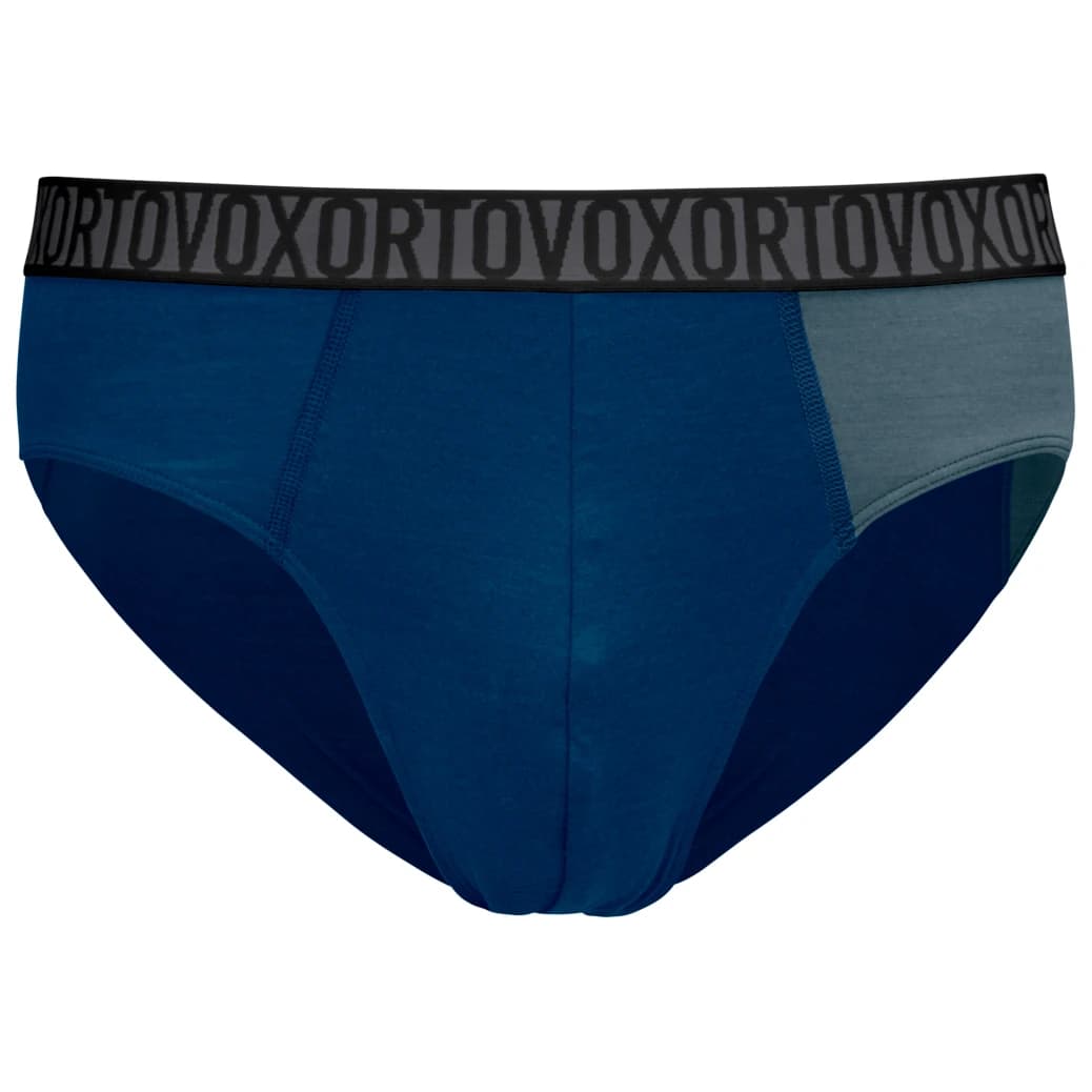 Мъжко мериносово термобельо Ortovox 150 Essential Briefs Merino base layer - Deep Ocean
