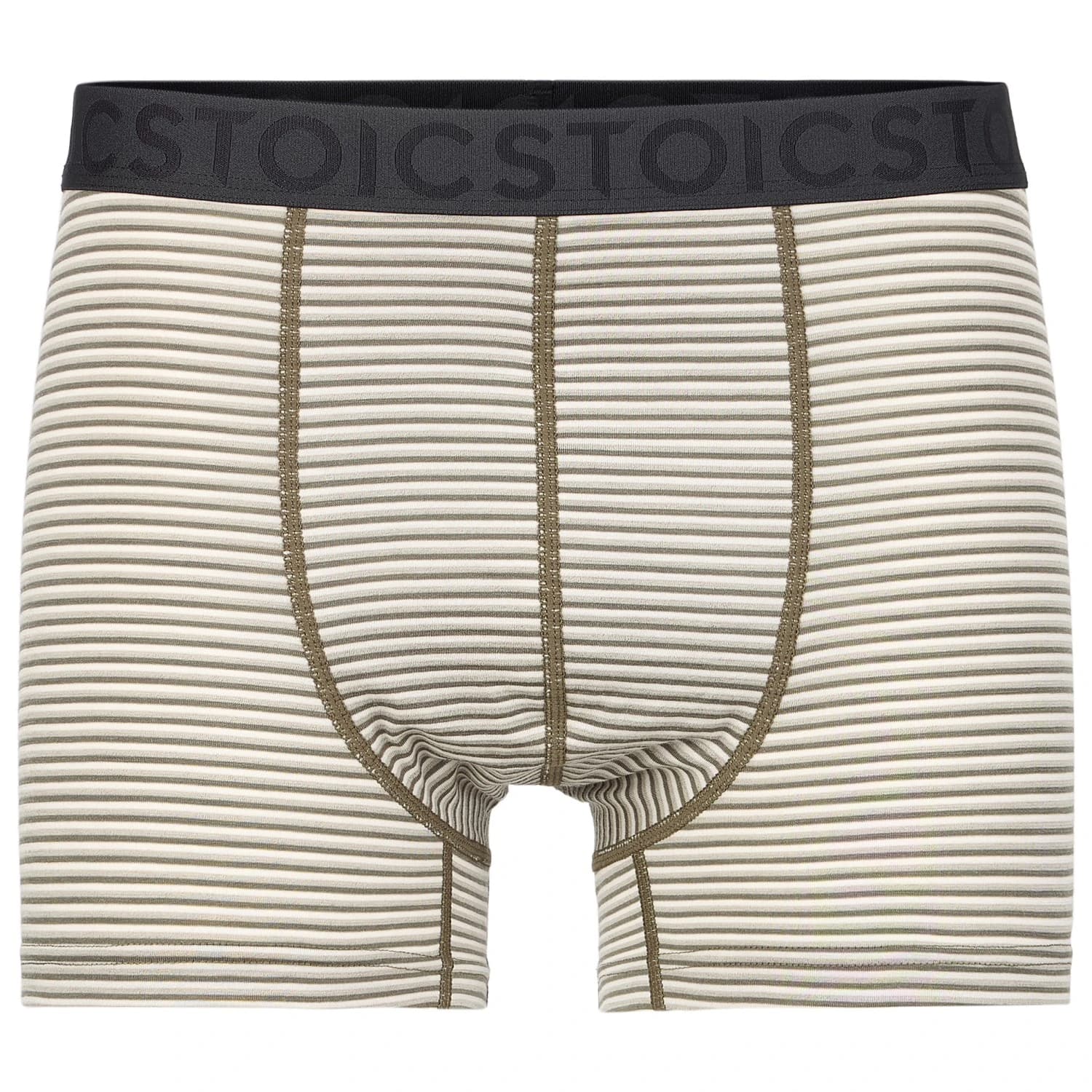 Мъжко мериносово термобельо Stoic Merino150 AlsenSt. Boxer Merino base layer - Hay Green Multi Striped