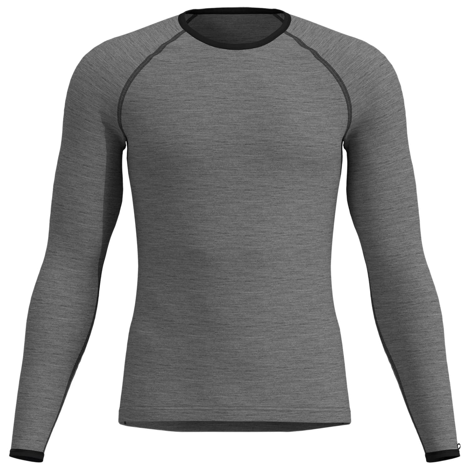 Мериносово термобельо Löffler Shirt L/S Transtex Merino Merino base layer - Grey Melange II