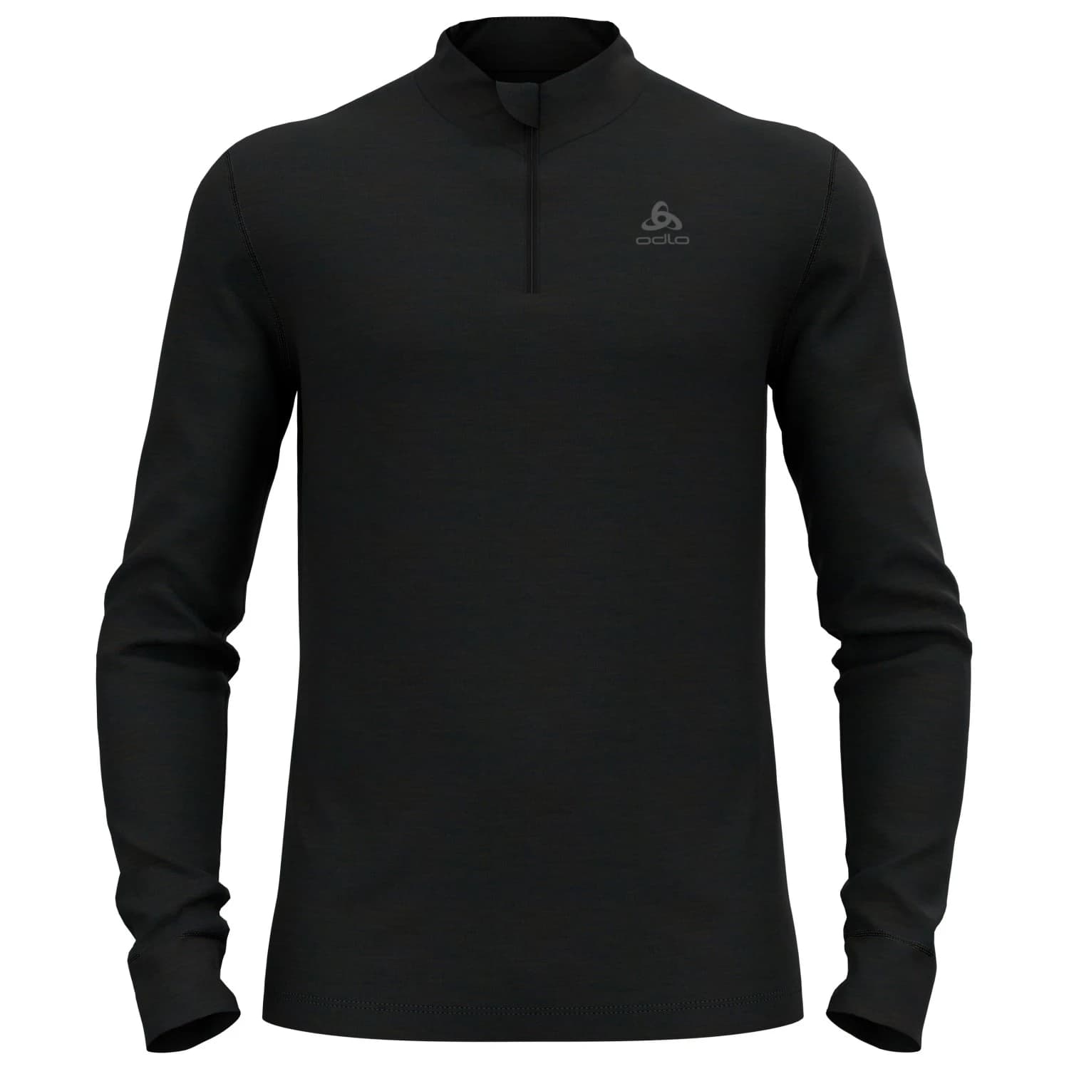 Мериносово термобельо Odlo Baselayer Top Turtle Neck L/S Half Zip Merino 2 Merino base layer - Black
