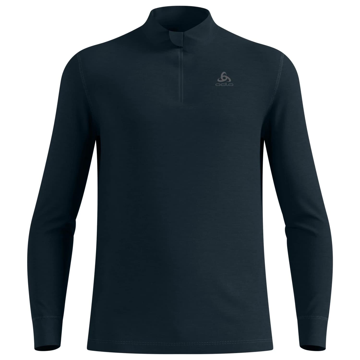 Мъжко мериносово термобельо Odlo Baselayer Top Turtle Neck L/S Half Zip Merino 2 Merino base layer - Dark Sapphire