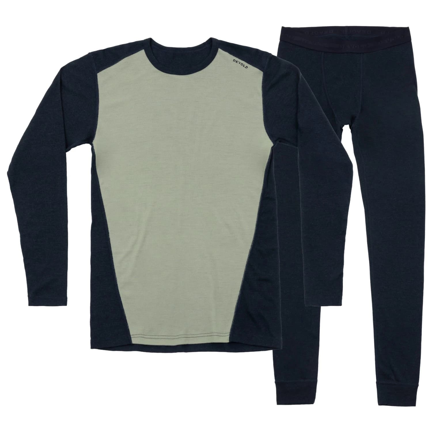 Мериносово термобельо Devold Multi Sport Merino 190 Set Merino base layer - Ink / Fog