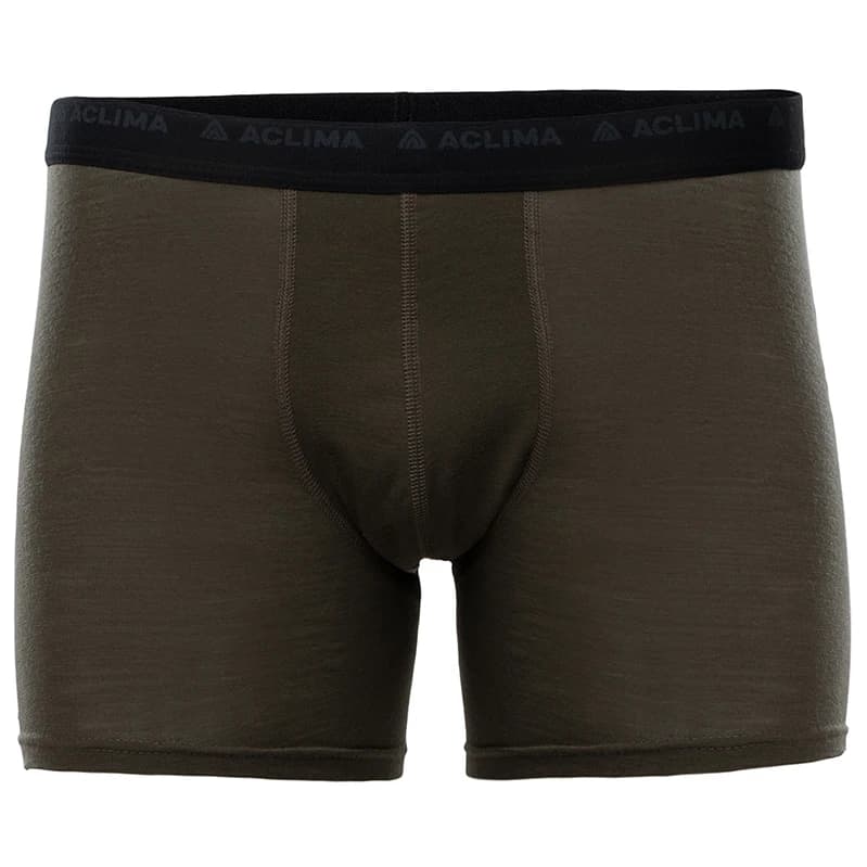 Мъжко мериносово термобельо Aclima Lightwool 140 Boxer Merino base layer - Tarmac