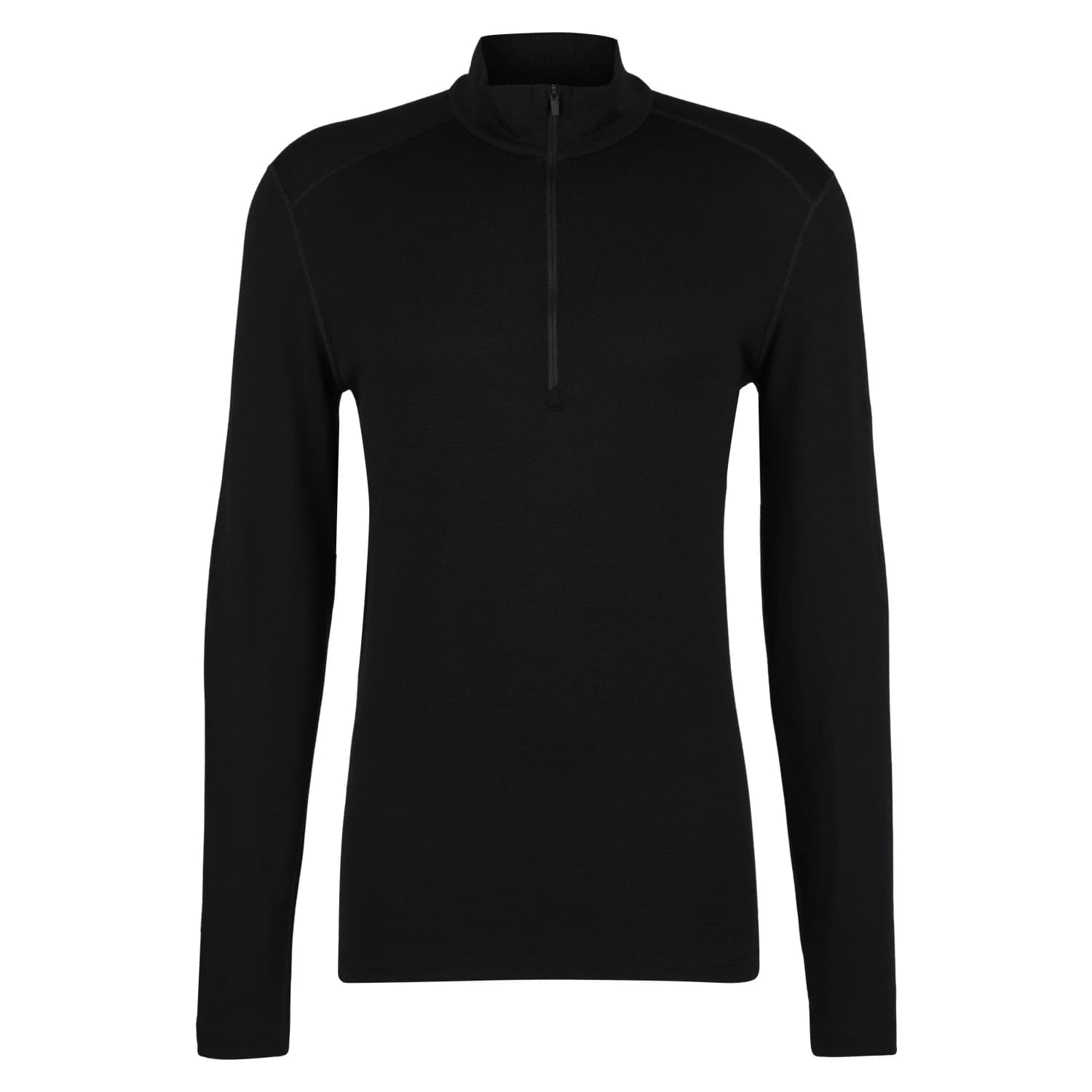 Мъжко мериносово термобельо Icebreaker 260 Tech L/S Half Zip Merino base layer - Black