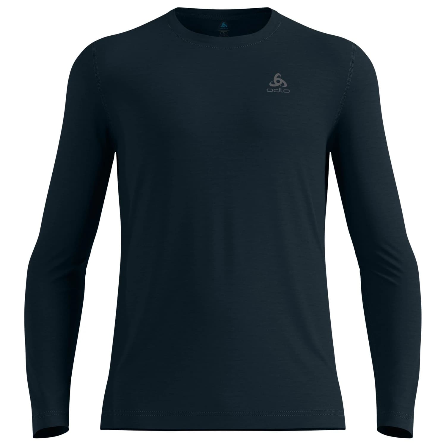 Мъжко мериносово термобельо Odlo Merino 160 Bl Top Crew Neck L/S Merino base layer - Dark Sapphire