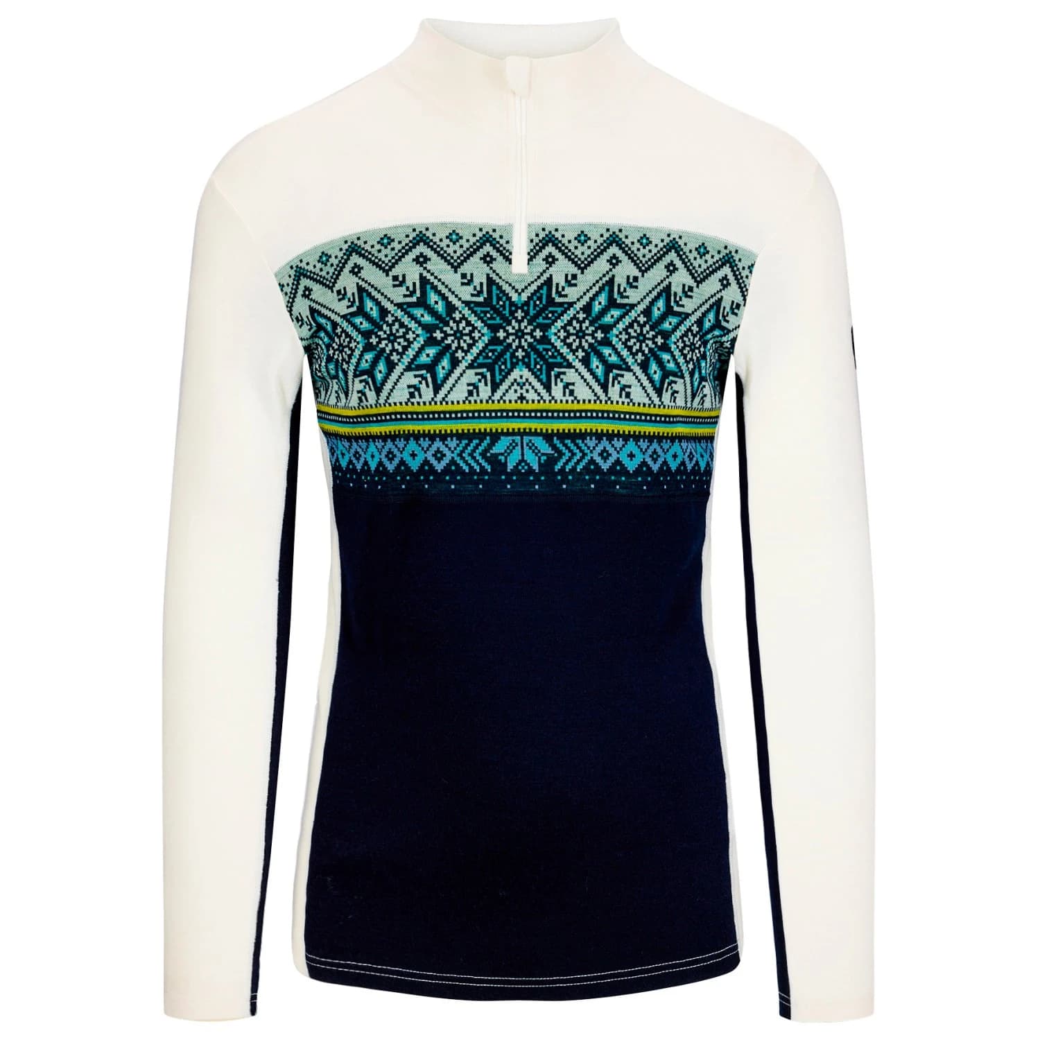 Мериносово термобельо Dale of Norway Vail Baselayer Half Zip Merino base layer - Navy / Off White