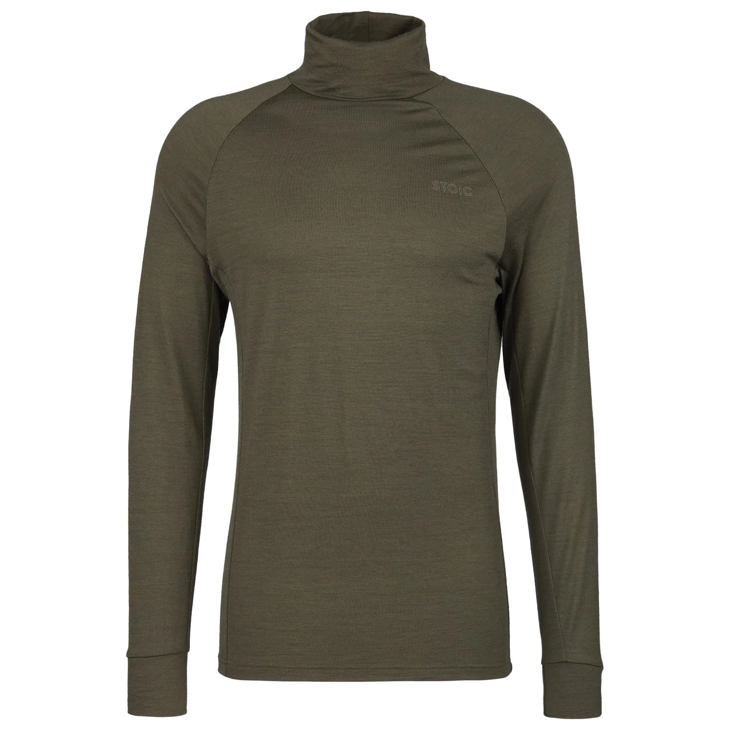 Мъжко мериносово термобельо Stoic Merino180 BengtSt. Turtle Neck Merino base layer - Olive Green