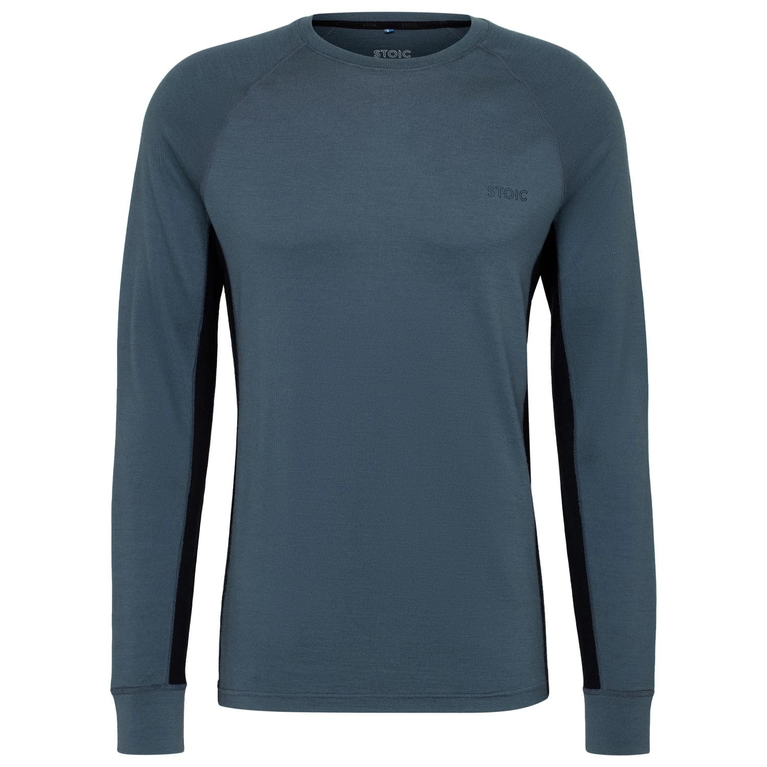 Мериносово термобельо Stoic Merino240 BengtSt. L/S Merino base layer - Ink Grey / Black