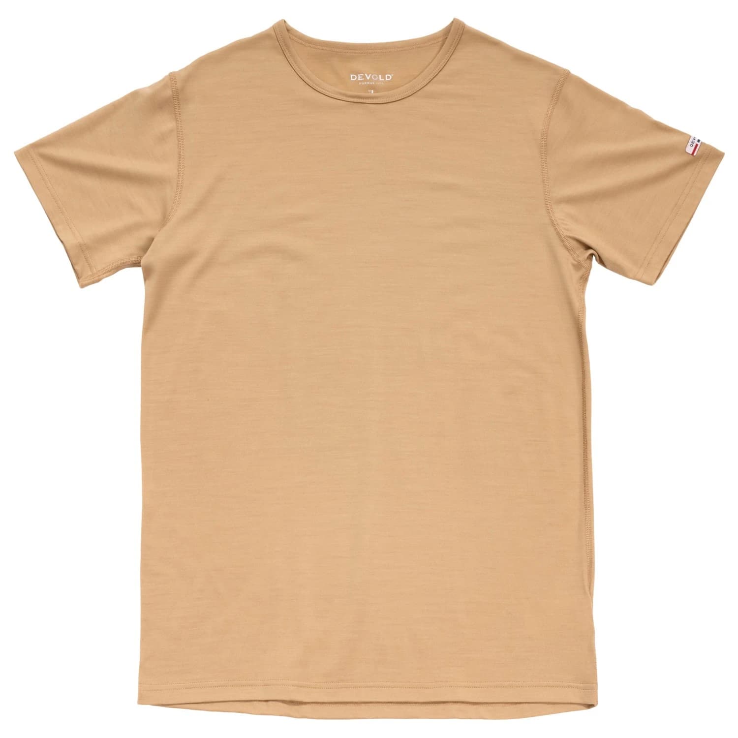 Мъжко мериносово термобельо Devold Breeze Plus Merino 200 T-Shirt Merino base layer - Oat