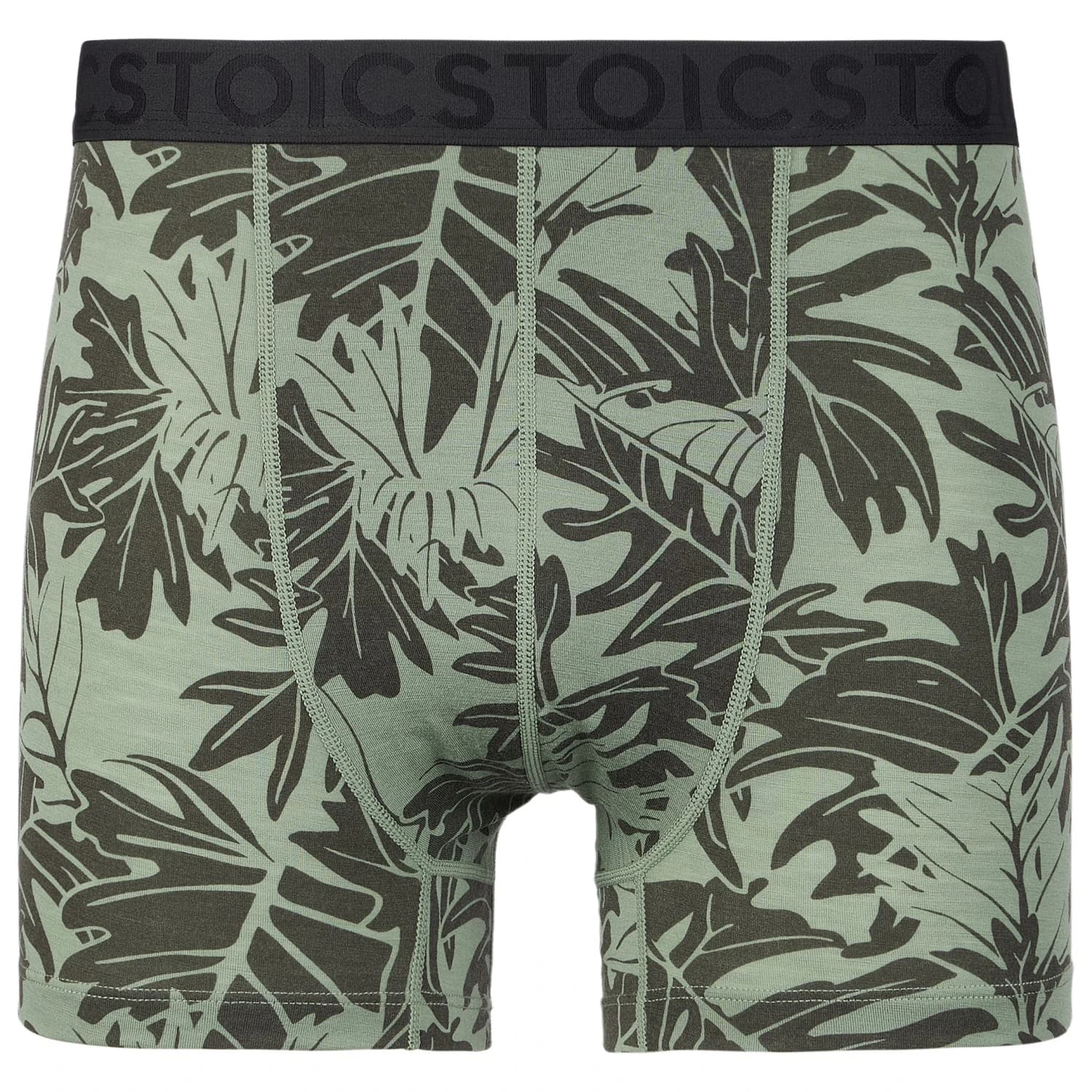 Мъжко мериносово термобельо Stoic Merino150 SadjemSt. Boxer Merino base layer - Agave Green Leaves