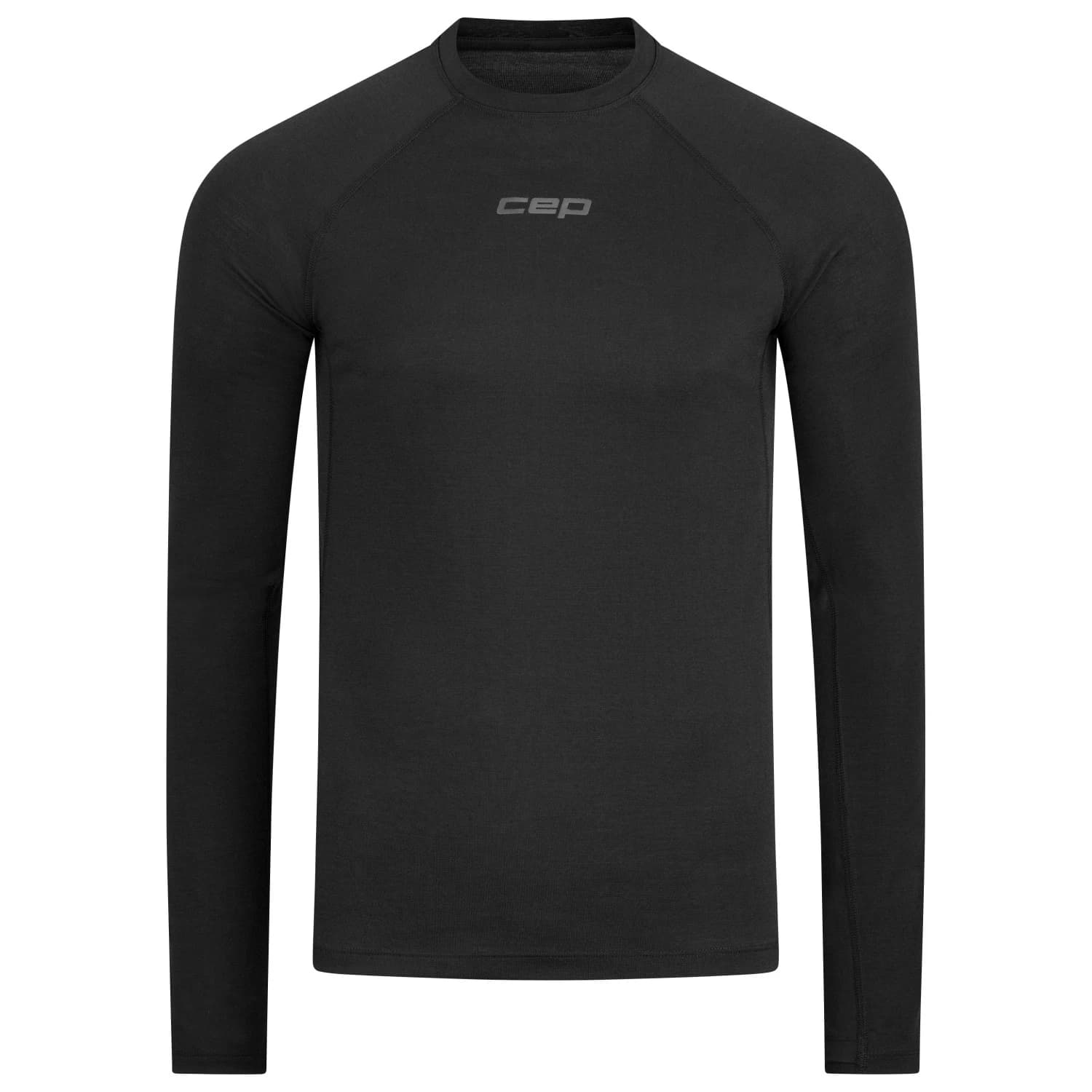 Мъжко мериносово термобельо CEP Core Run Merino Base Layer L/S Merino base layer - Black