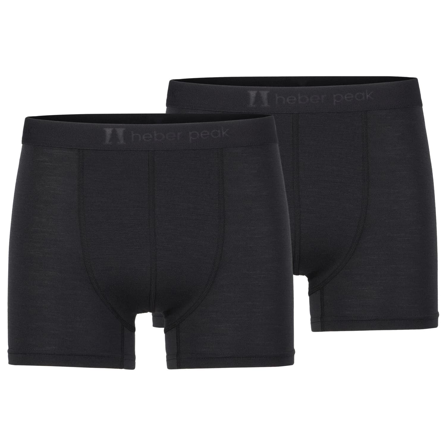Мъжко мериносово термобельо Heber Peak MerinoMix165 PineconeHe. Boxer 2-Pack Merino base layer - Black / Black