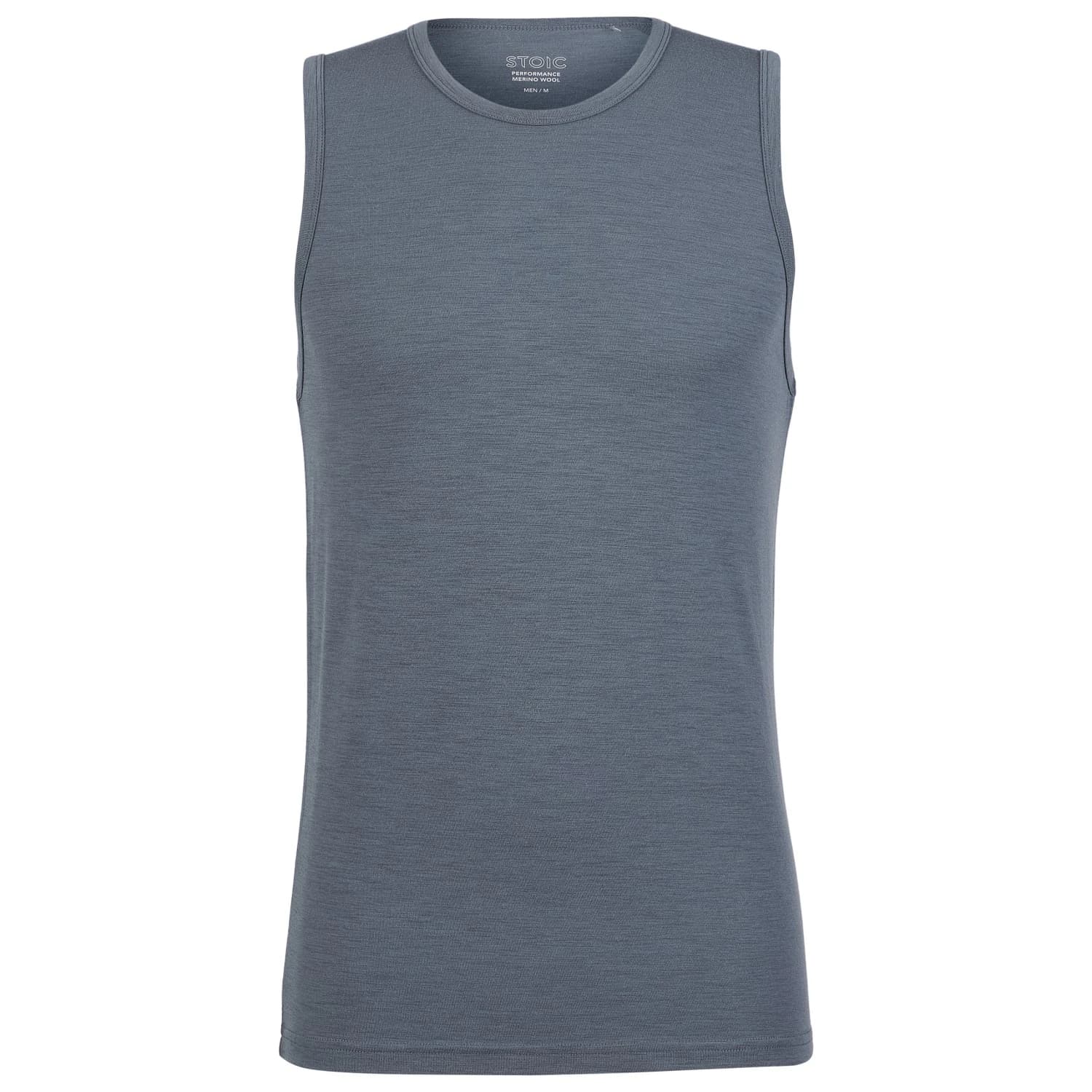 Мъжко мериносово термобельо Stoic Merino150 SadjemSt. Tank Merino base layer - Ink Grey