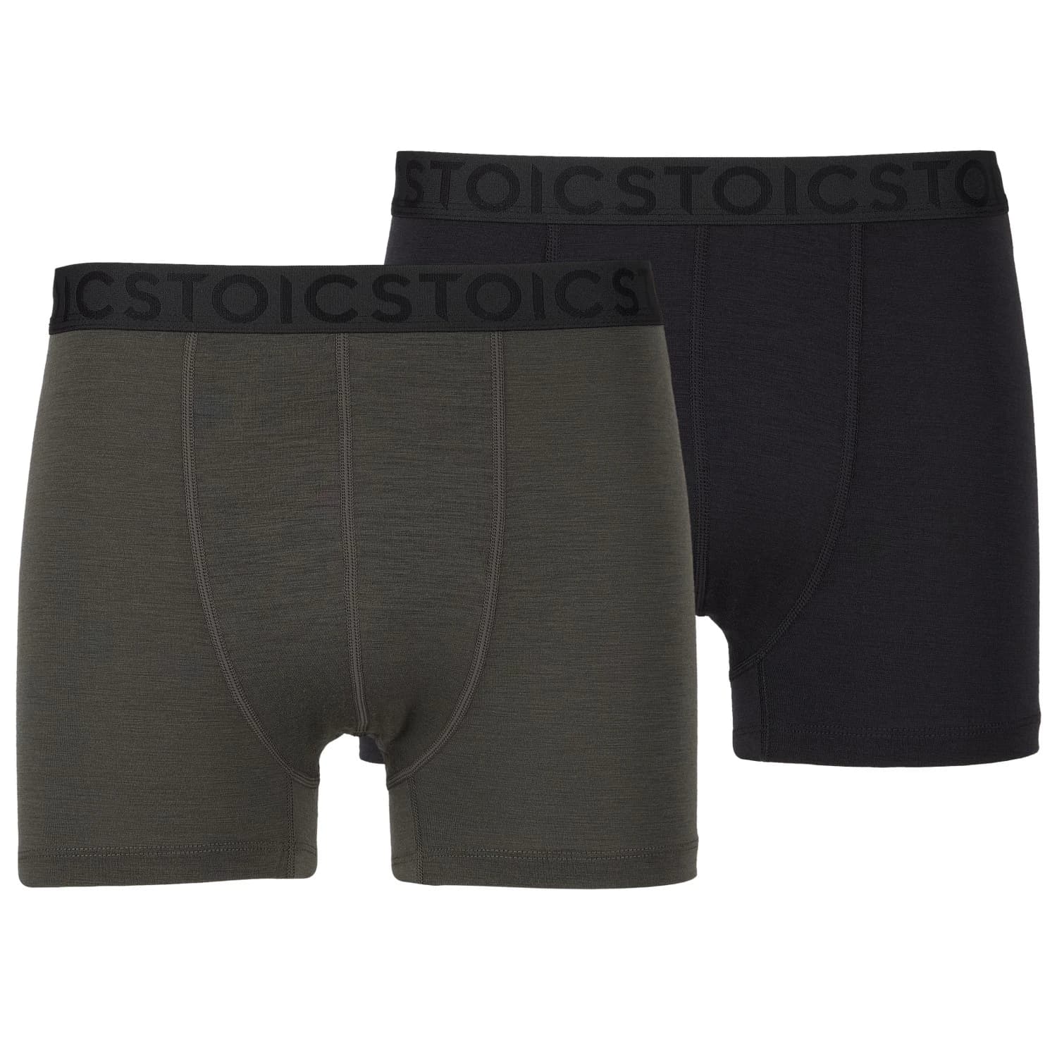 Мъжко мериносово термобельо Stoic Merino150 SadjemSt. Boxer 2-Pack Merino base layer - Black / Dark Olive