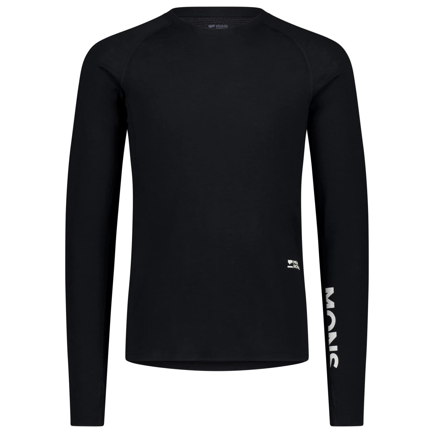 Мъжко мериносово термобельо Mons Royale Temple Merino Long Sleeve Merino base layer - Black