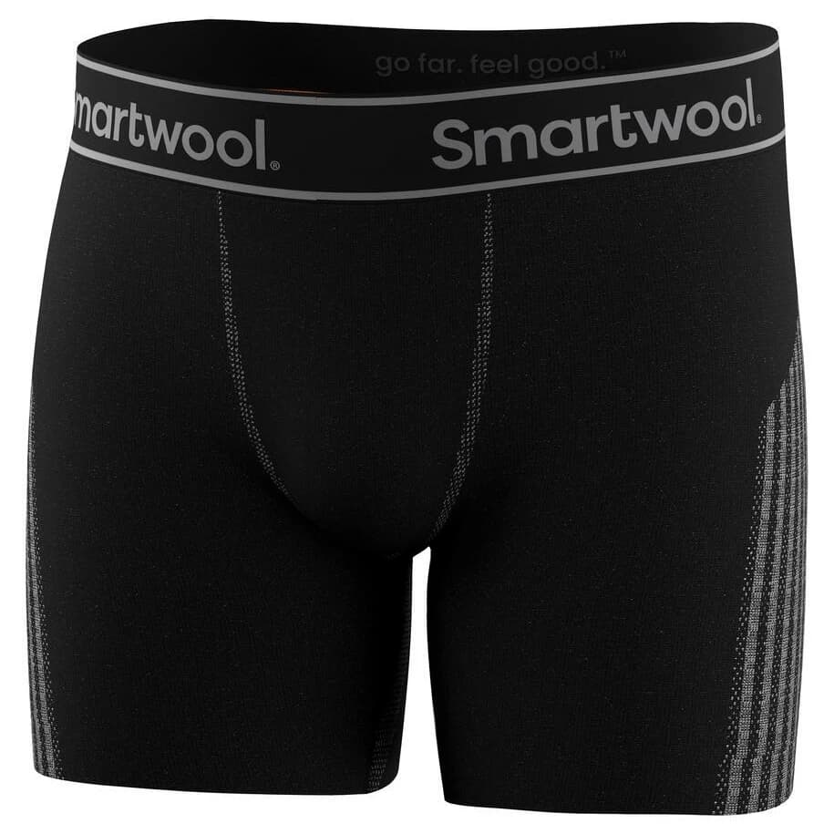 Мъжко мериносово термобельо Smartwool Intraknit Boxer Brief Boxed Merino base layer - Black