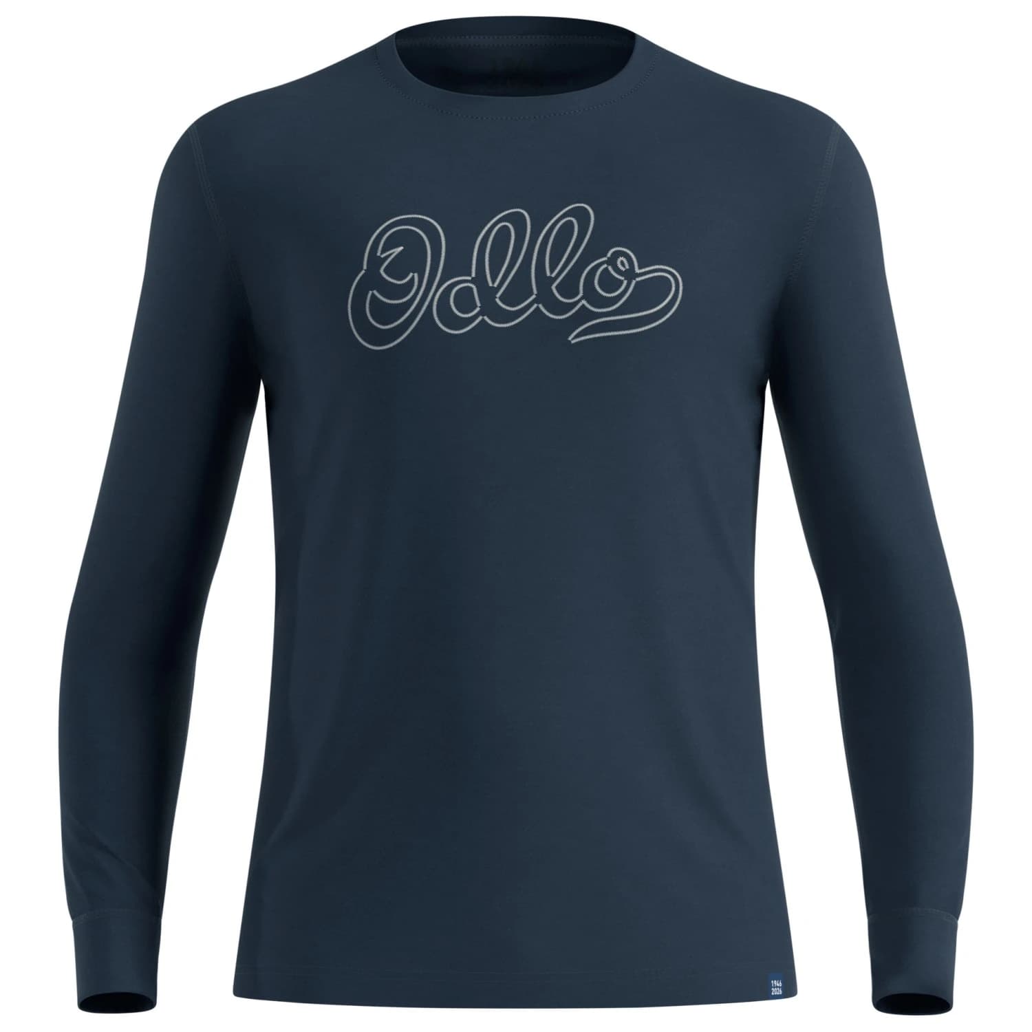 Мериносово термобельо Odlo Merino 200 80 Years Bl Top Crew Neck L/S Merino base layer - Dark Sapphire