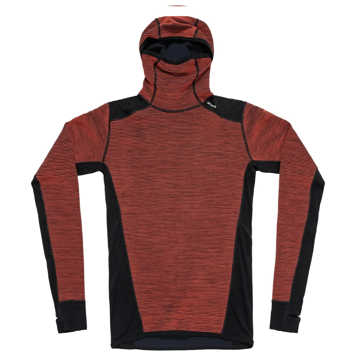 Мериносово термобельо Devold Reverso Merino Hoodie Merino hoodie - Brick