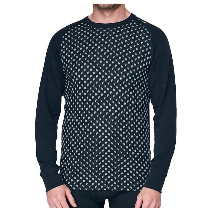 Мериносово термобельо Devold Signature Merino 230 Shirt Merino shirt - Ink / Offwhite