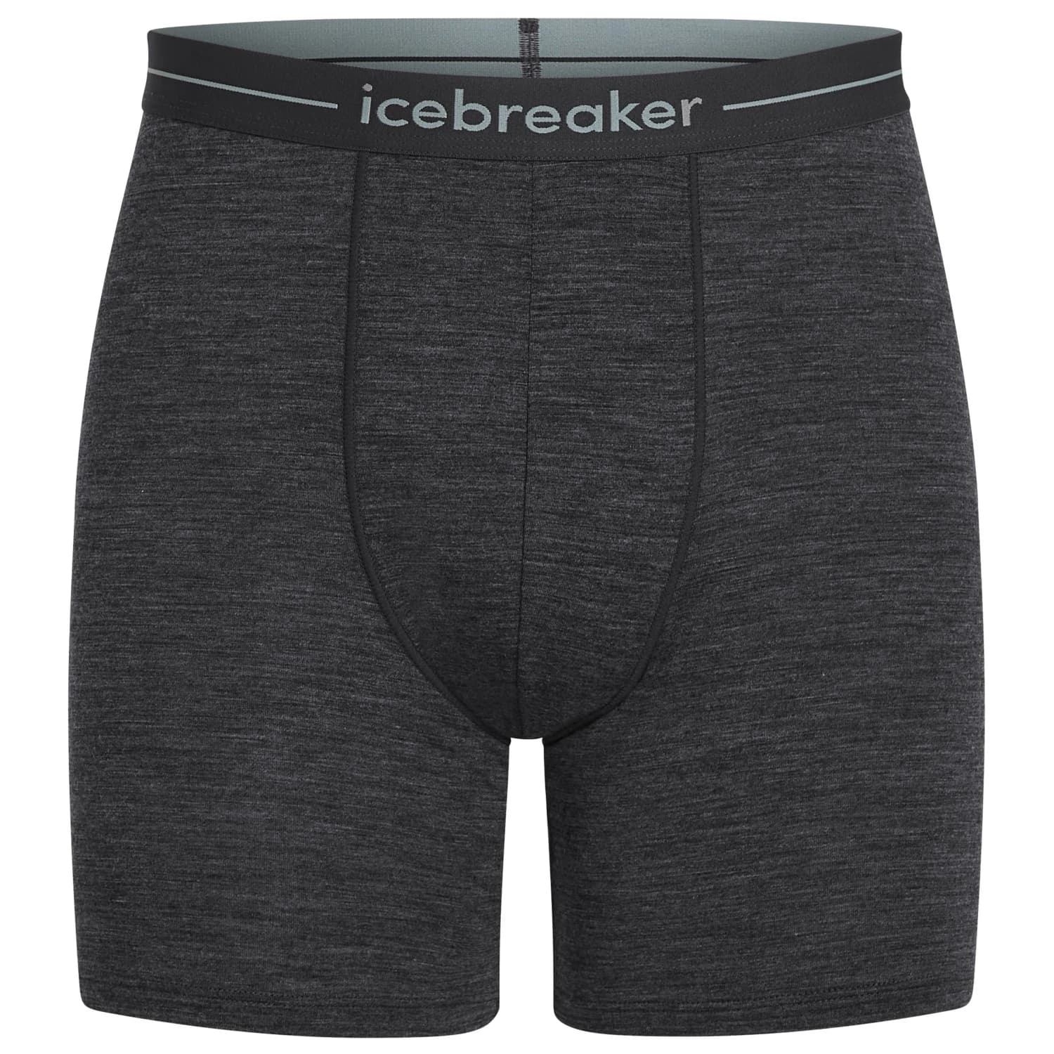 Мъжко мериносово термобельо Icebreaker Anatomica Long Boxers Merino base layer - Jet Heather
