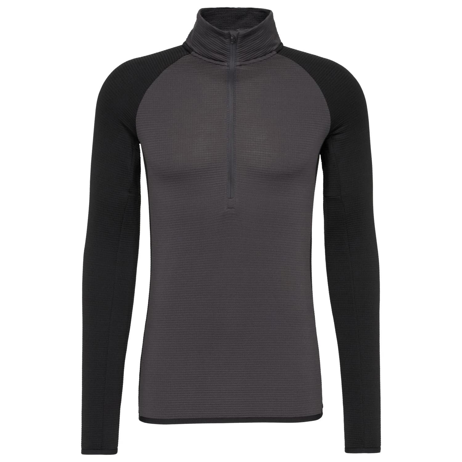 Мериносово термобельо Stoic MerinoSoft180 TuleboLightSt. Half Zip Merino base layer - Black / Dark Smoke