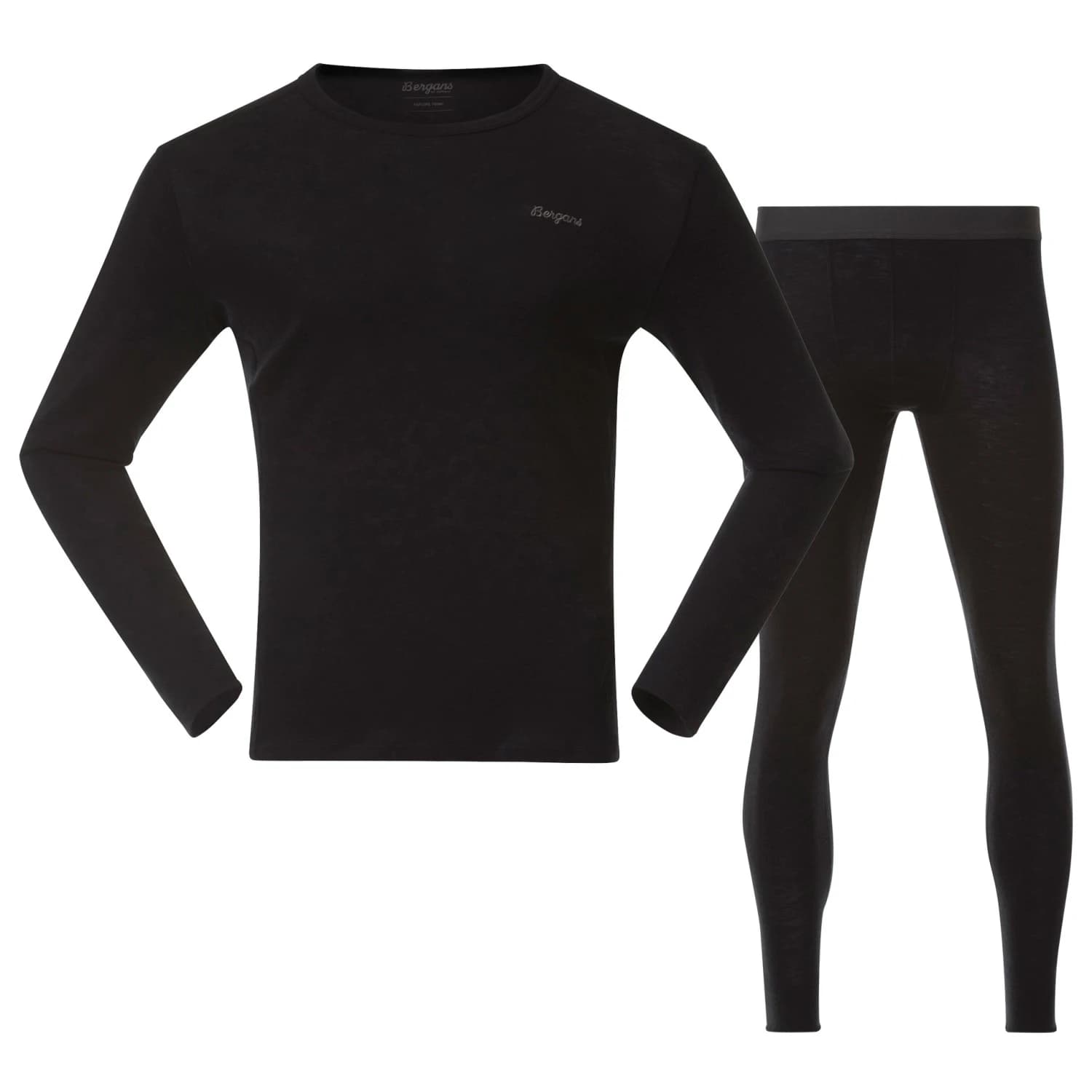 Мериносово термобельо Bergans Allround Merino Baselayer Set Merino base layer - Black