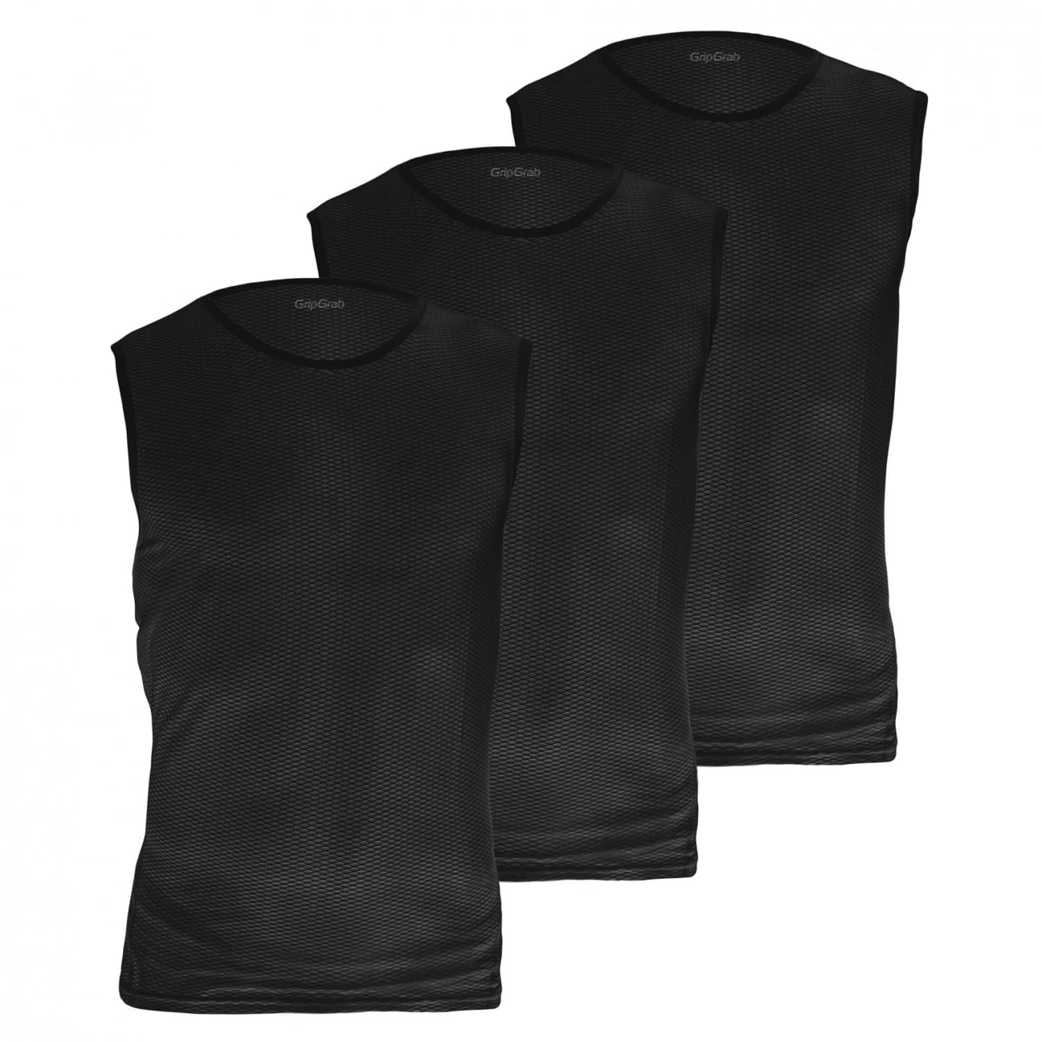 Горнище GripGrab Ultralight Sleeveless Mesh Baselayer 3-Pack Sport shirt - Black