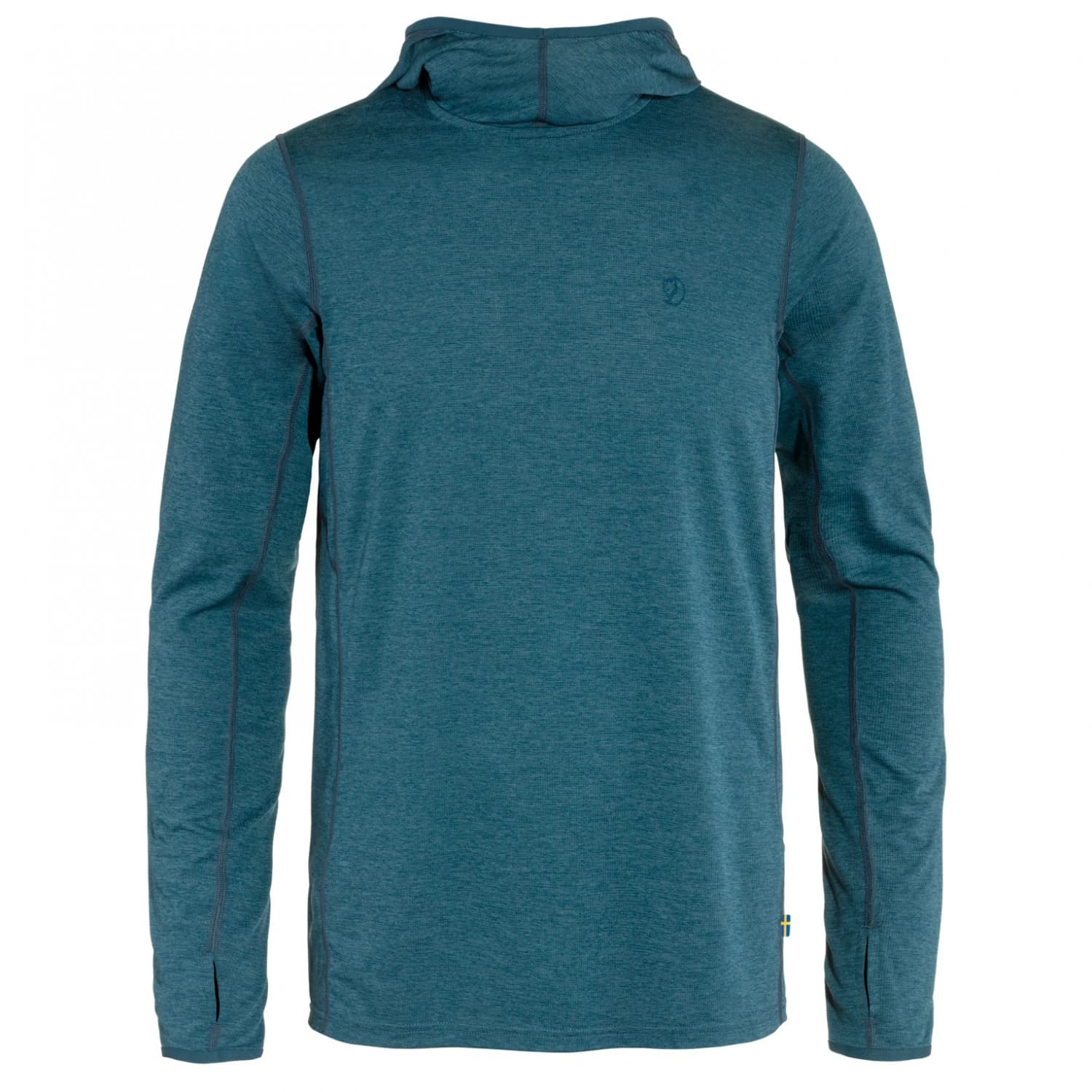 Мъжка спортна тениска Fjällräven Abisko Sun-Hoodie Sport shirt - Indigo Blue