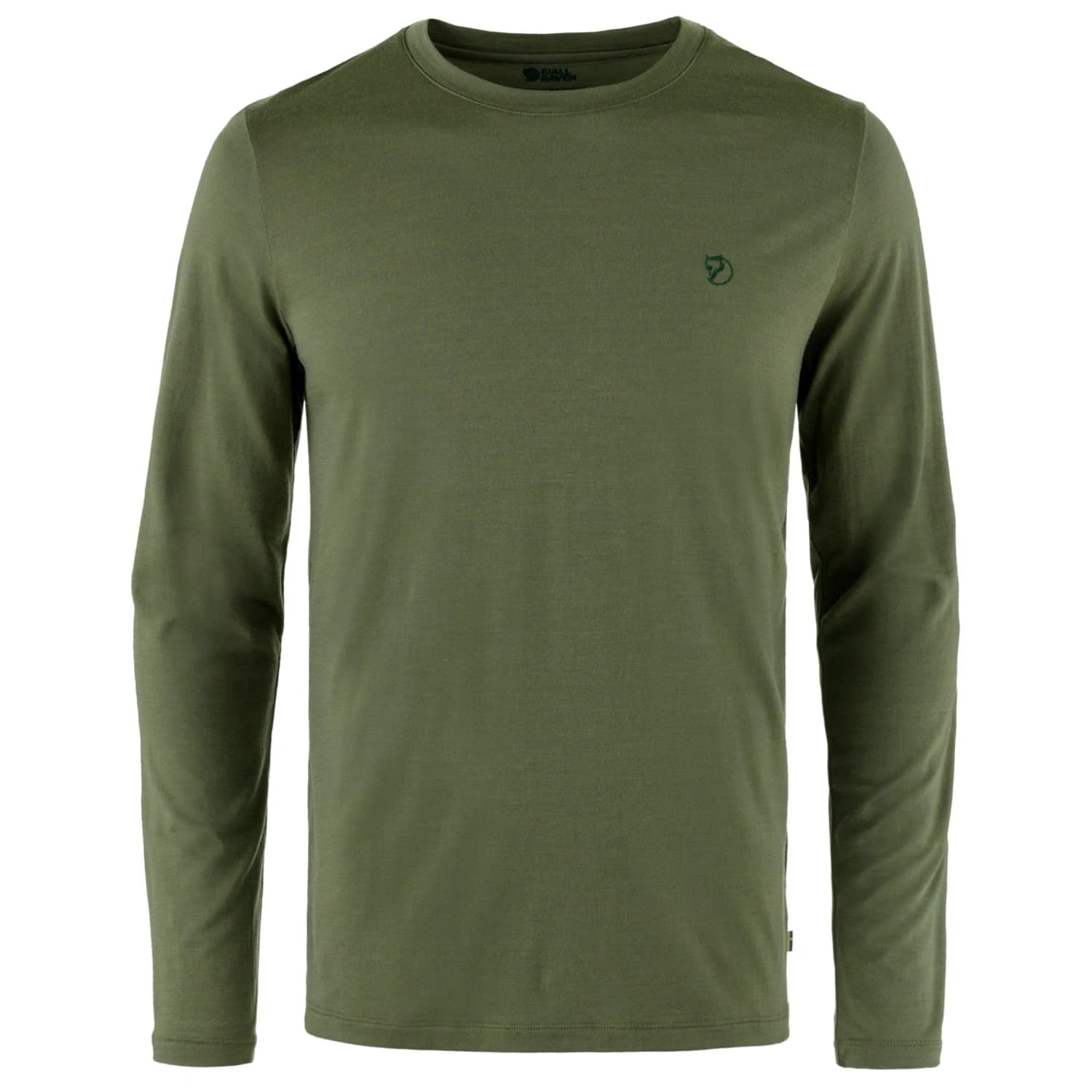 Мъжка мериносова блуза Fjällräven Abisko Wool L/S Longsleeve - Laurel Green